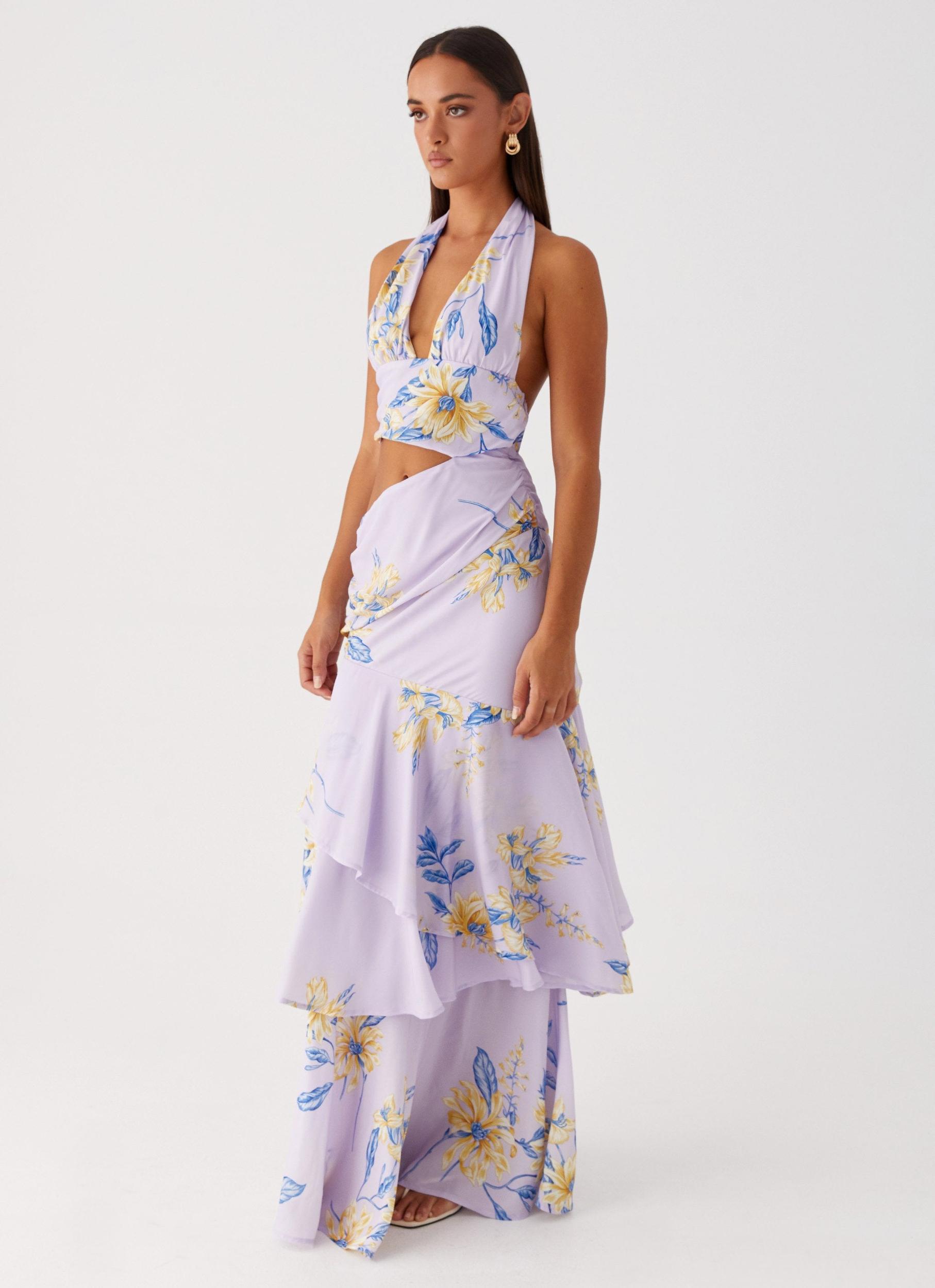 Mikayla Maxi Dress - Lavender Product Image
