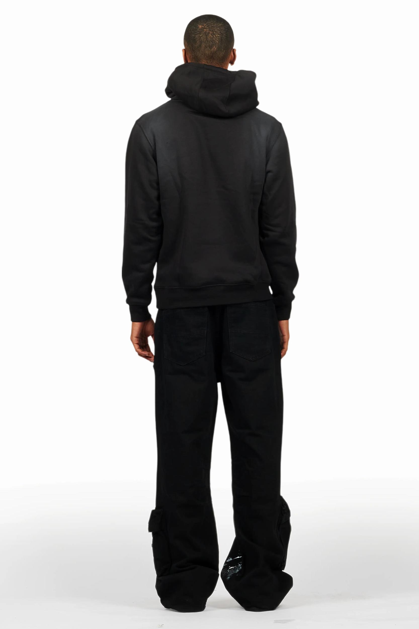 Schmear Black/White Hoodie/Baggy Fit Jean Bundle Male Product Image