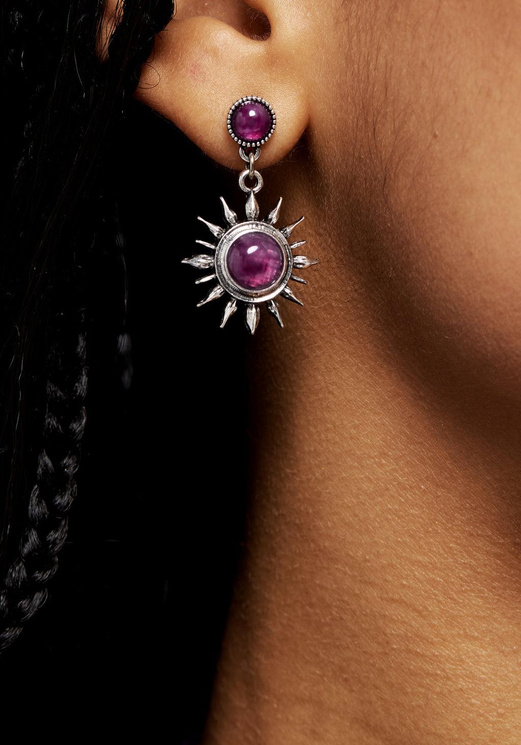 Eclipse Gem Drop Earrings Product Image