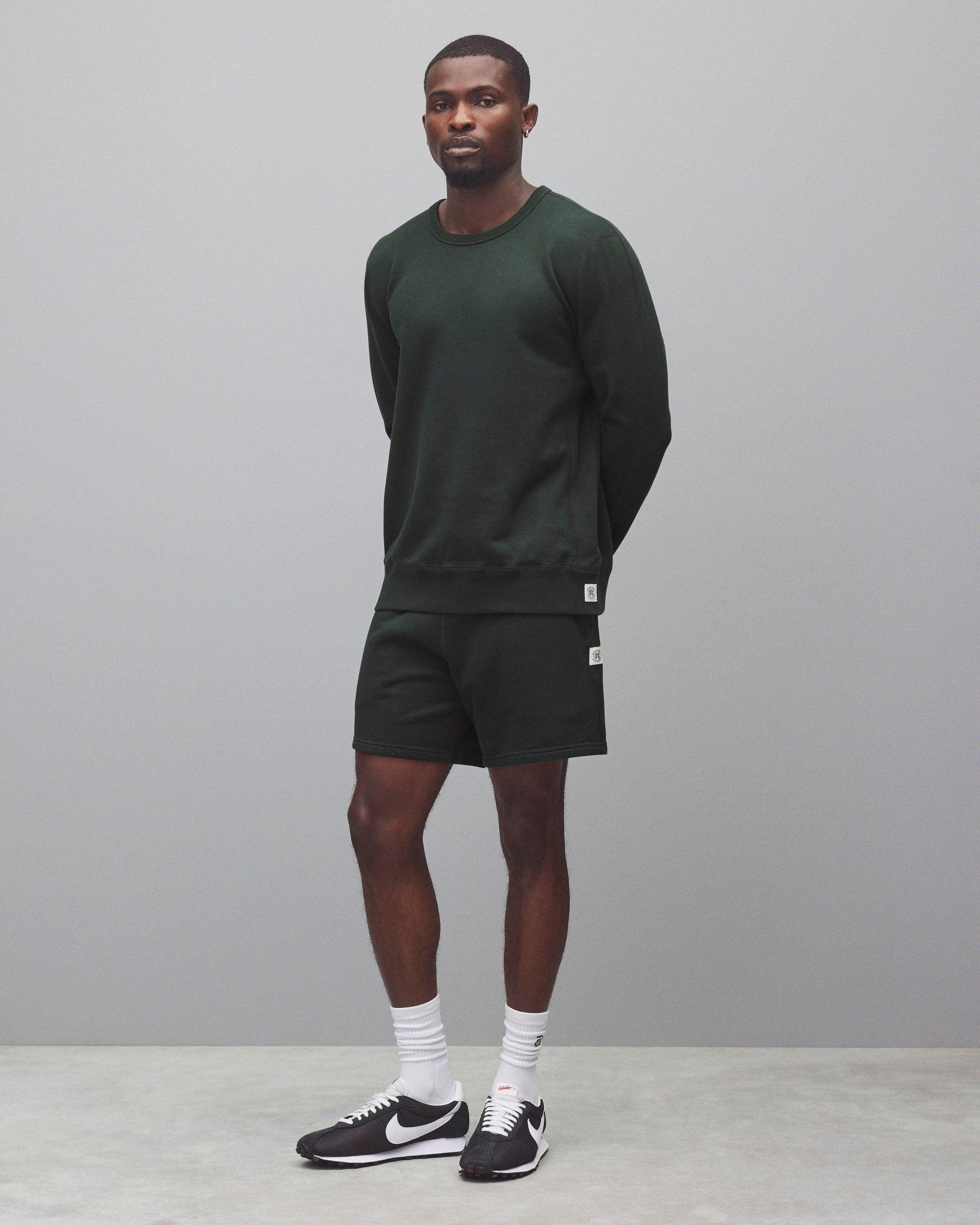 Midweight Terry Slim Crewneck - Vault Male Product Image