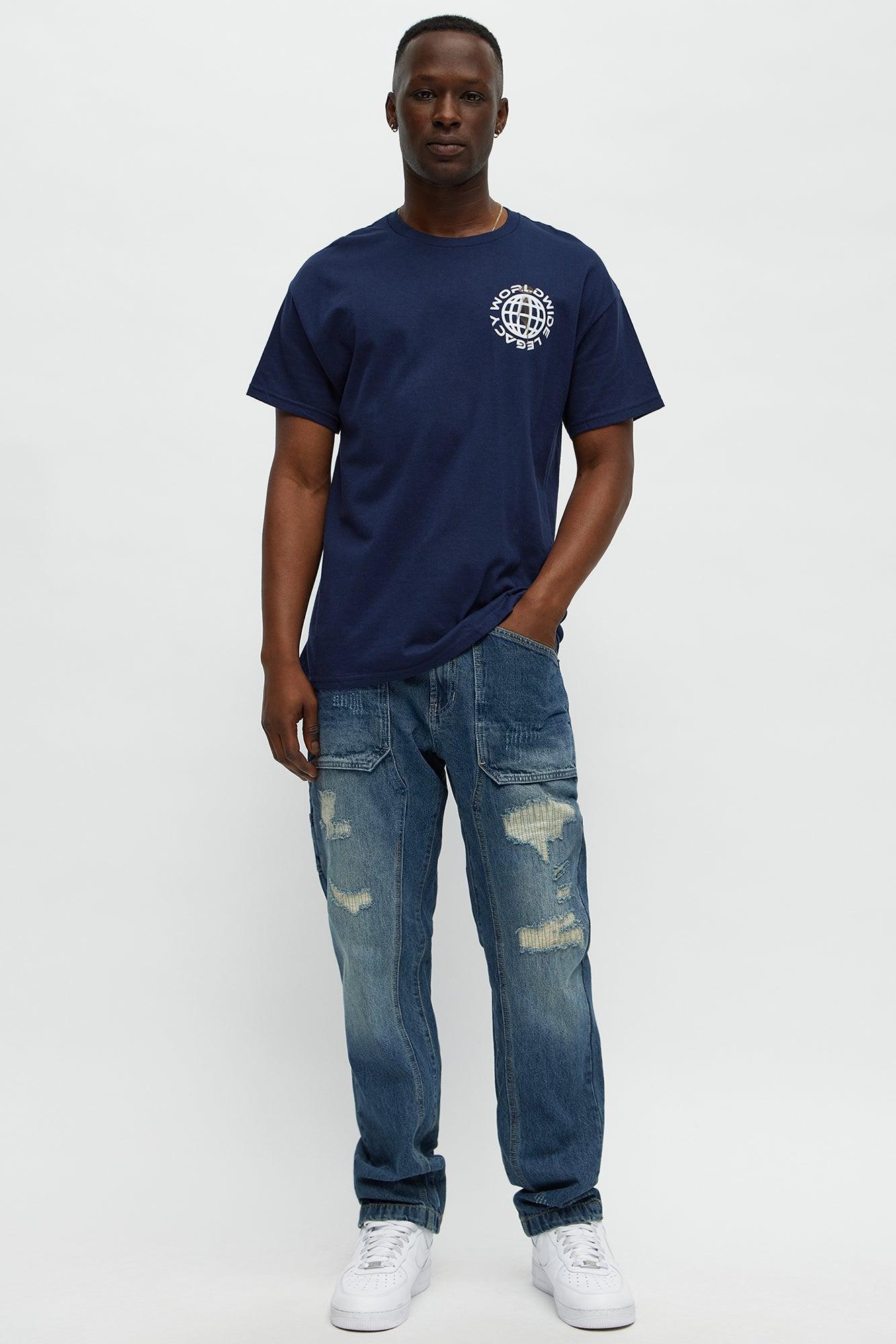 Worldwide Legacy Forever Short Sleeve Tee - Navy Male Product Image