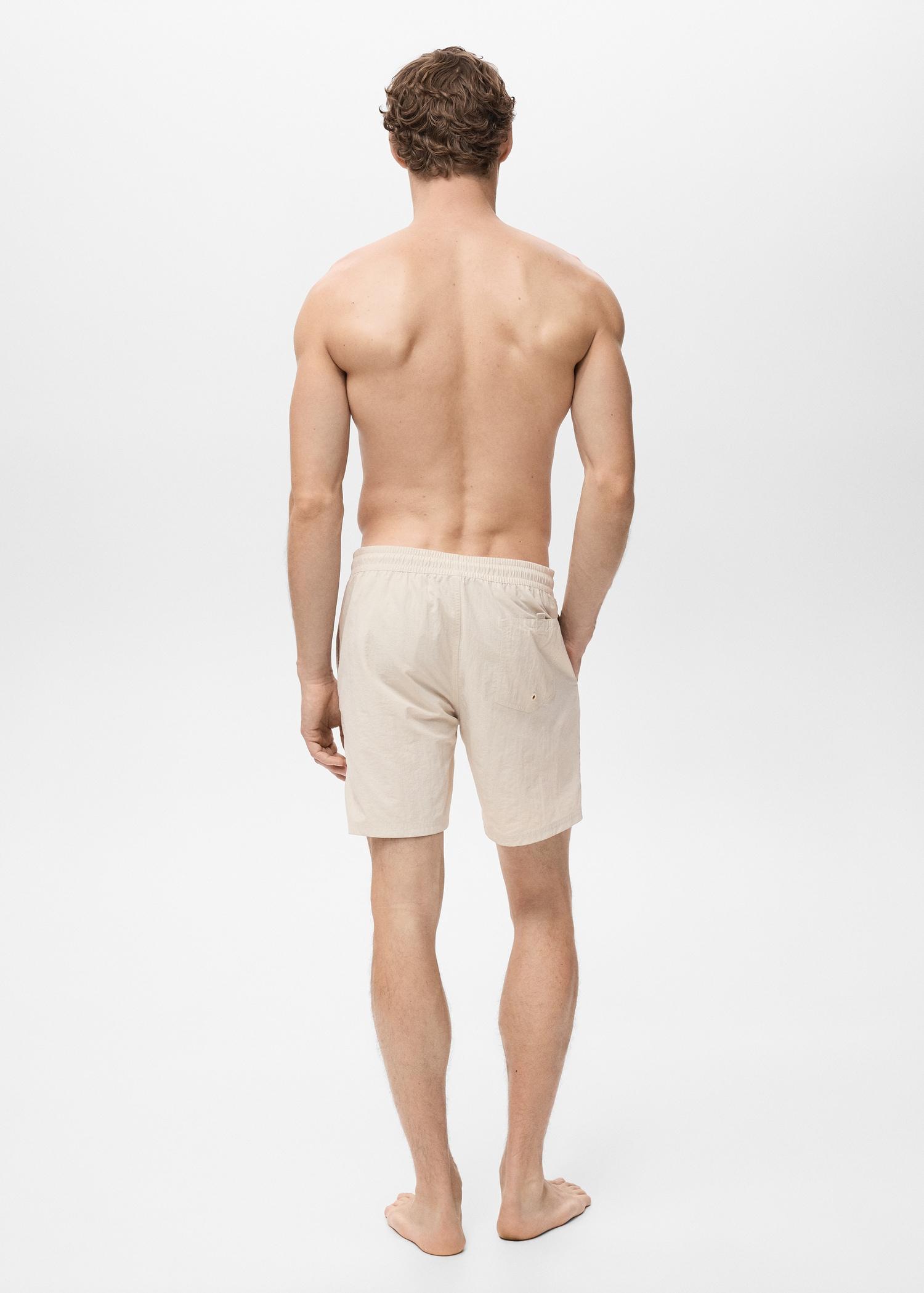 Basic drawstring swimsuit - Men | MANGO USA Product Image