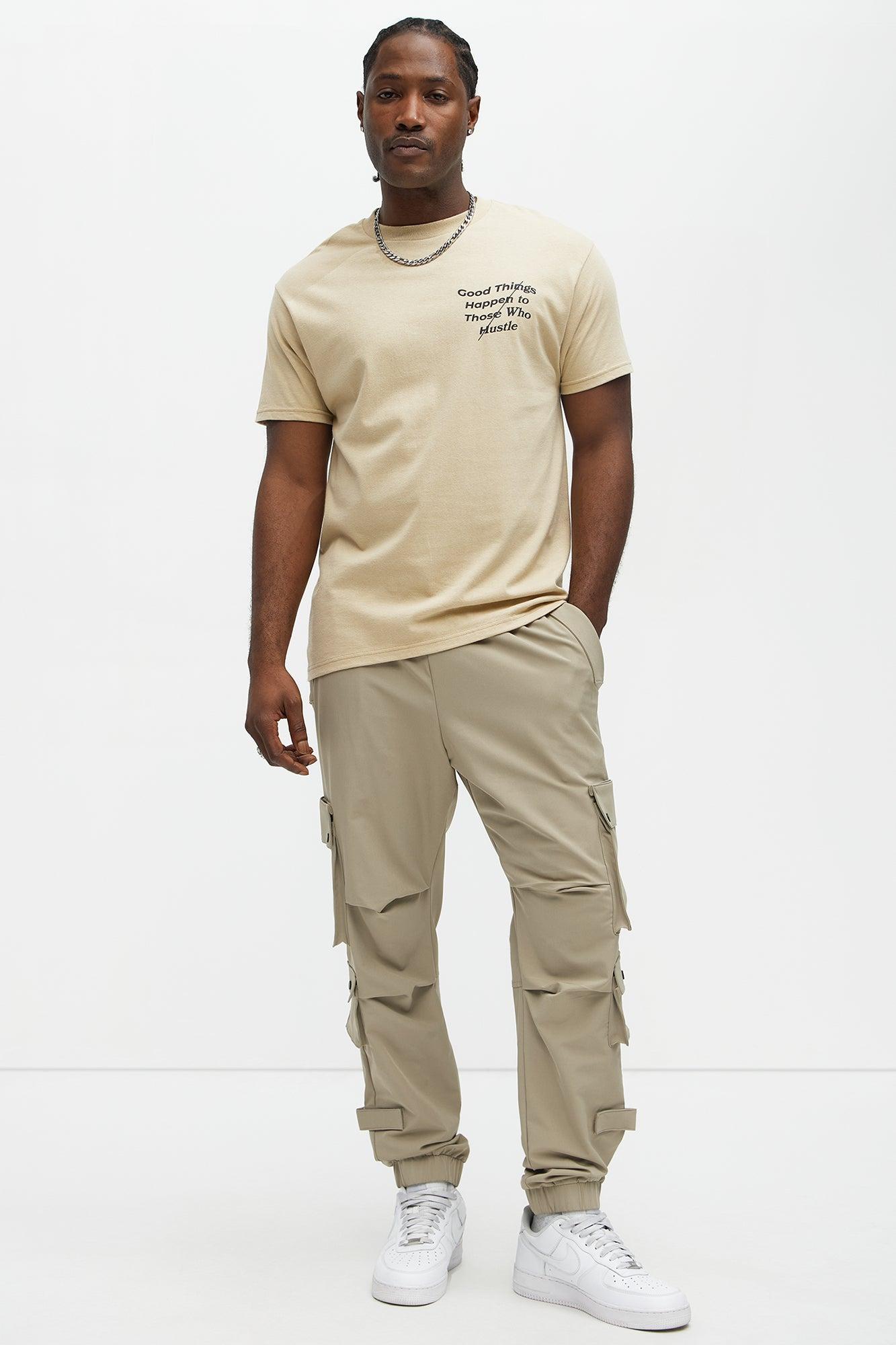 Hustle Good Things Short Sleeve Tee - Sand Product Image