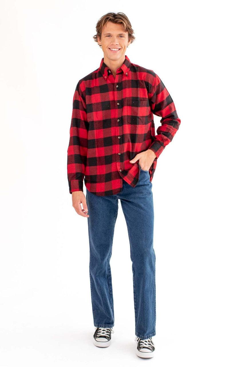 1 Pocket Buffalo Flannel Button Up Shirt Product Image
