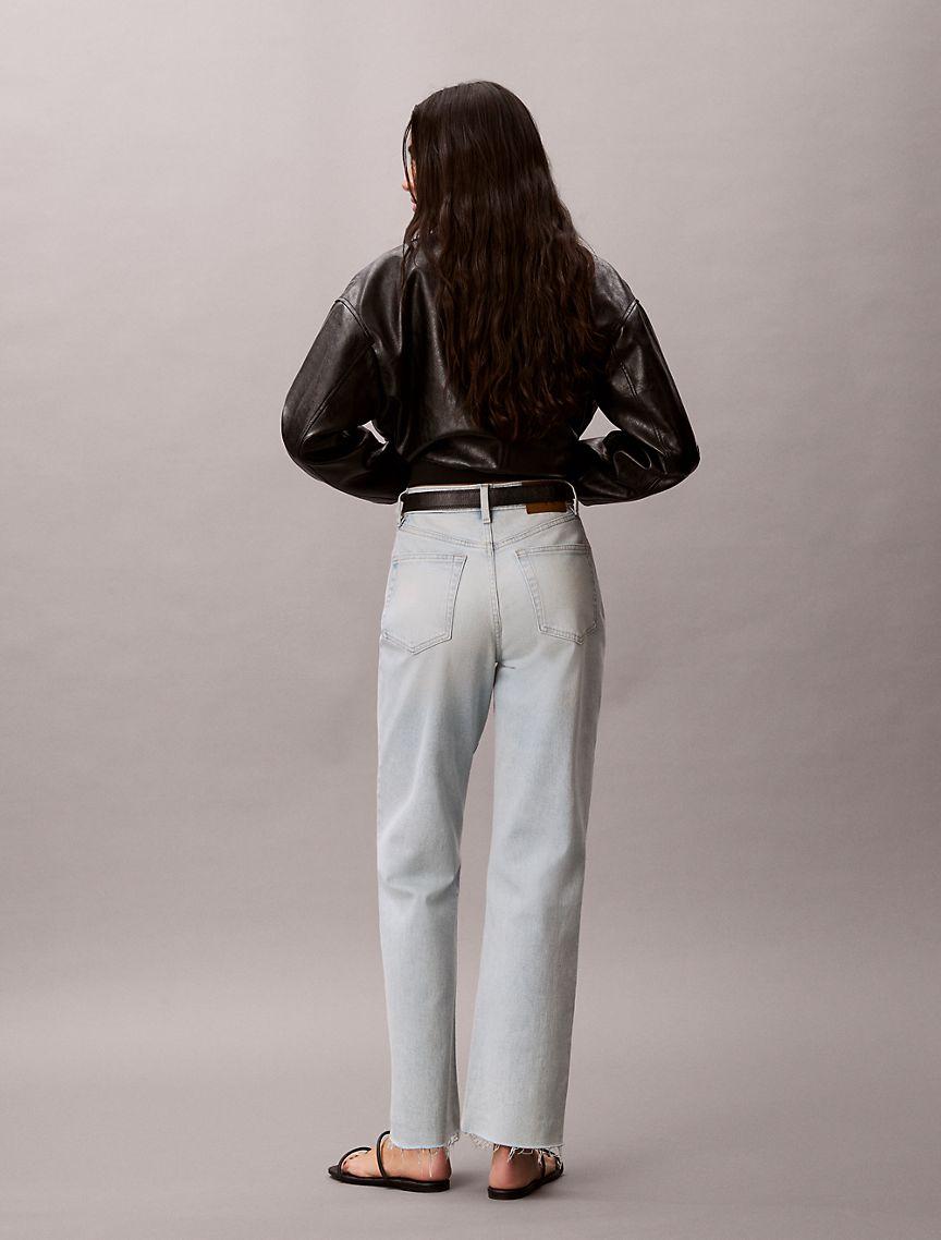 High Rise Straight Jeans Product Image
