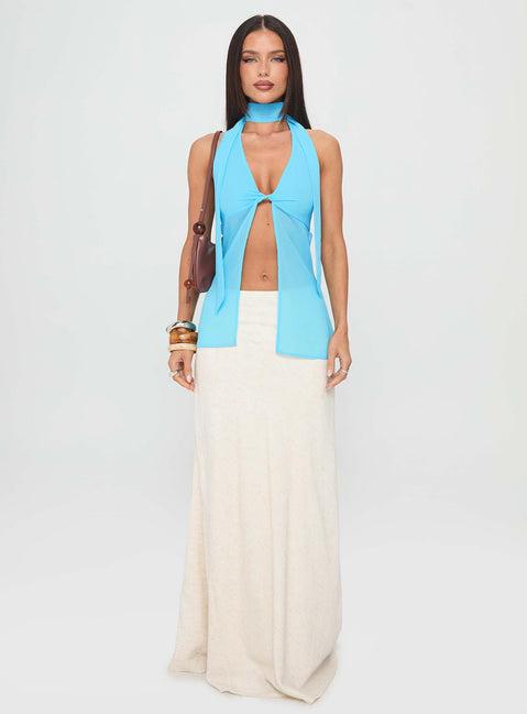 Scarface Tie Top Blue Product Image