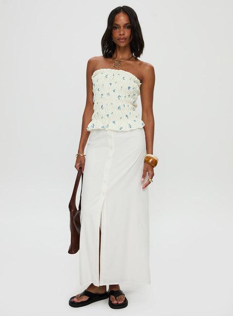 Jasmira Maxi Skirt White Product Image