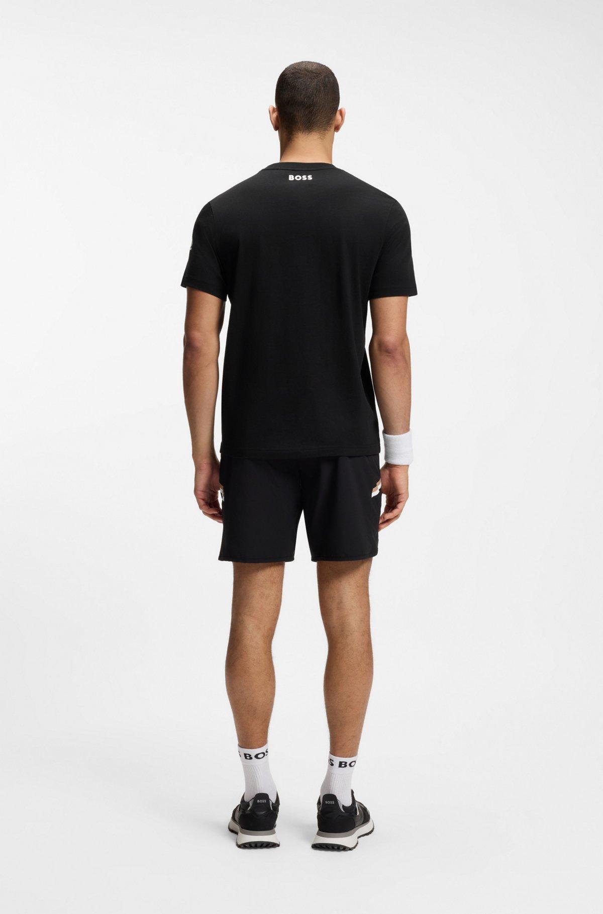 Relaxed-fit T-shirt in cotton with tennis artwork Product Image