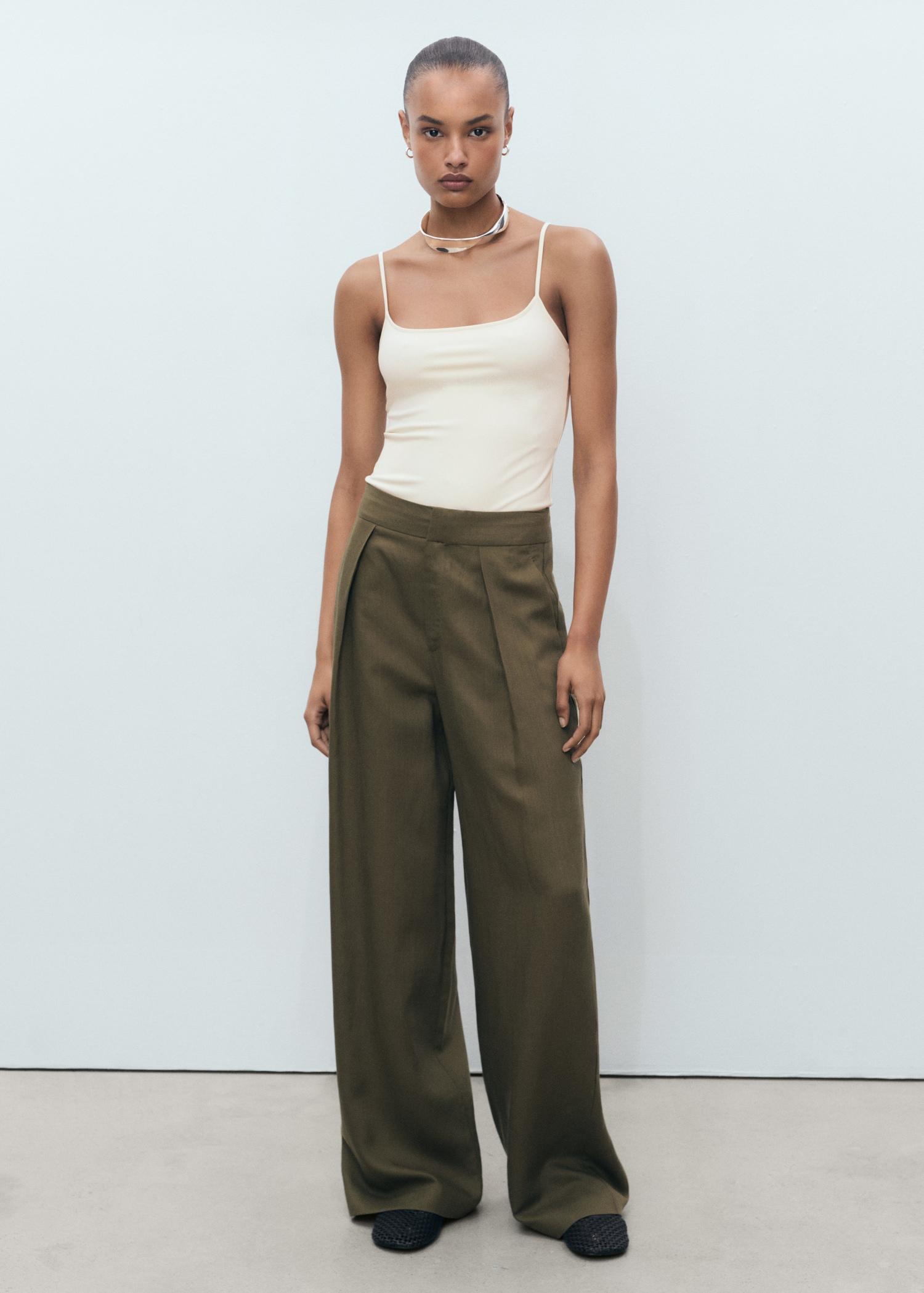 Spaghetti strap top - Women | MANGO USA Product Image