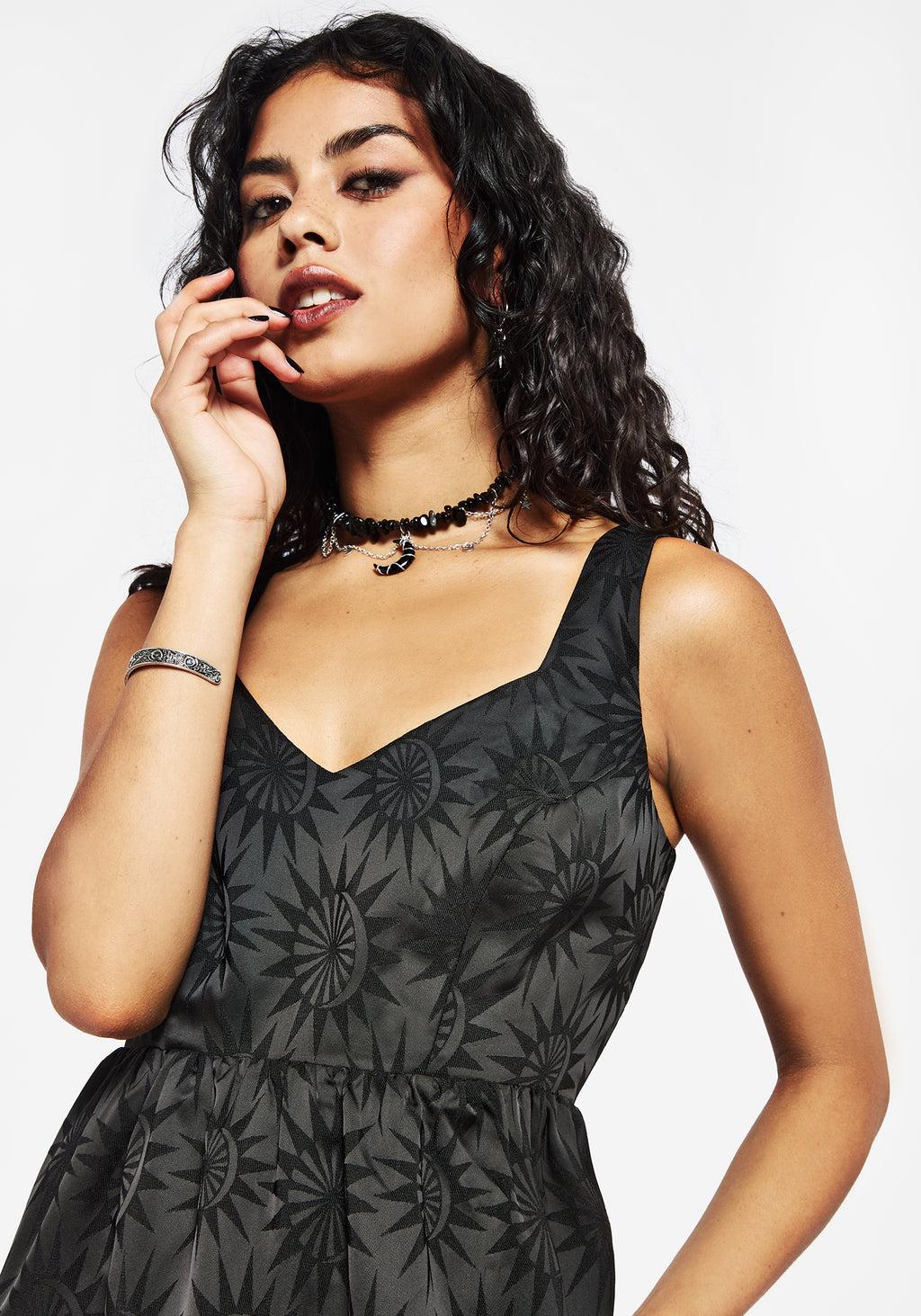 Semine Celestial Printed Cami Midi Dress Product Image