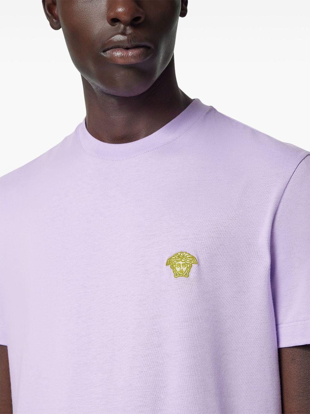 Medusa-embroidered T-shirt Product Image