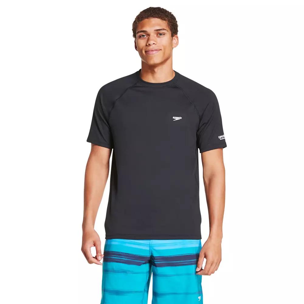 Men's Speedo Quick-Dry UPF 50+ Short Sleeve Swim Tee,  Product Image