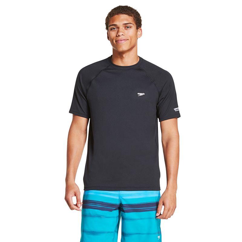 Men's Speedo Quick-Dry UPF 50+ Short Sleeve Swim Tee,  Product Image