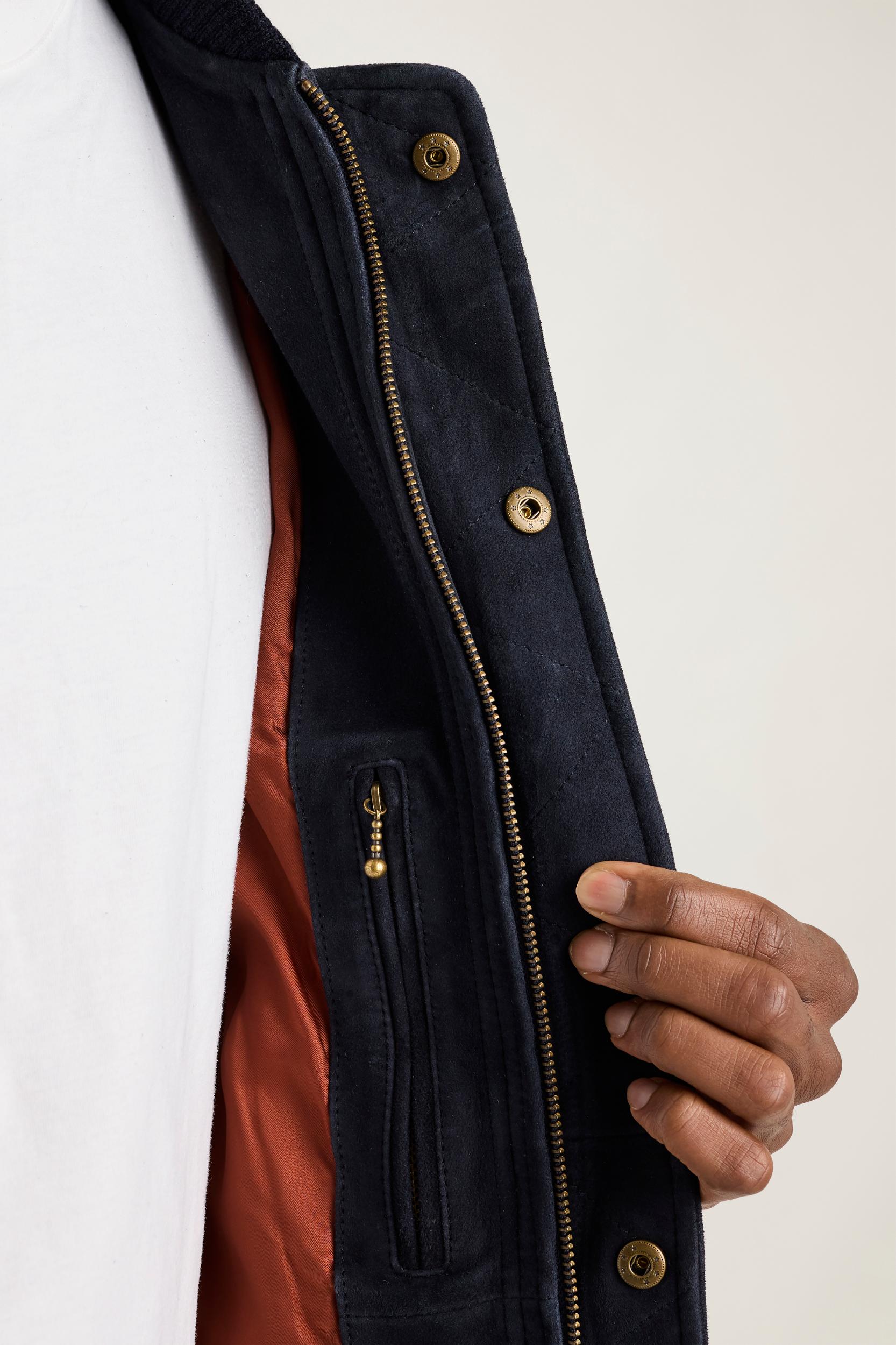 The Suede Bomber Jacket Product Image