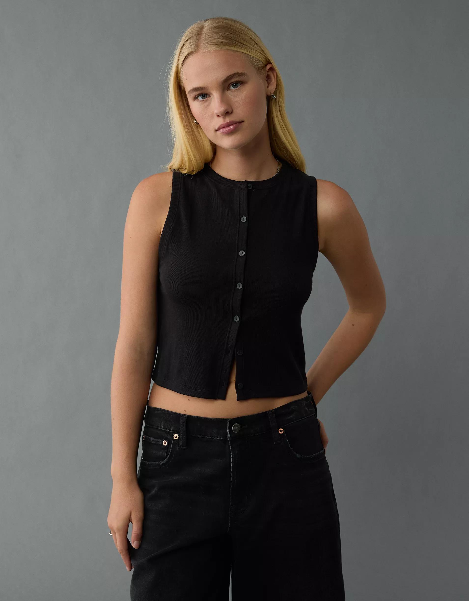 AE Button-Up Tank Top Product Image