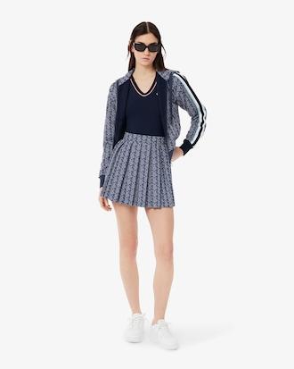 Monogram Jacquard Pleated Skirt Product Image