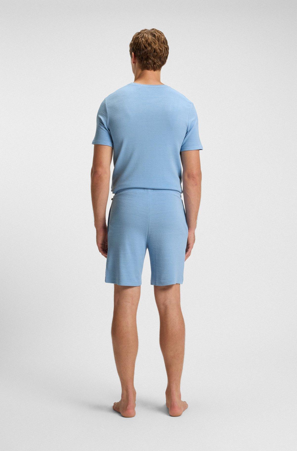 Stretch-jersey pajama shorts with embroidered logo Product Image