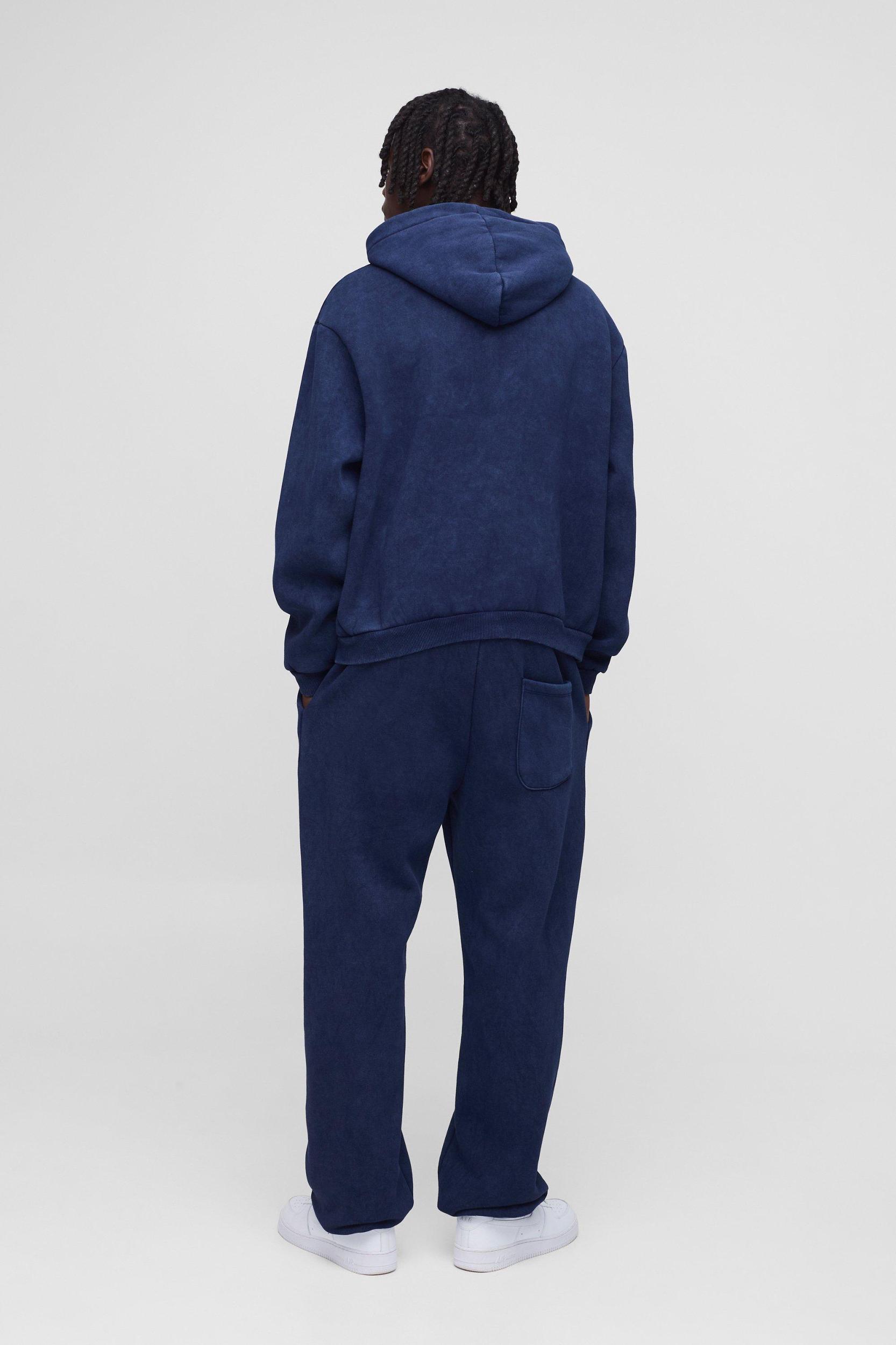 Oversized Boxy Man Wash Hooded Tracksuit | boohooMAN USA Product Image