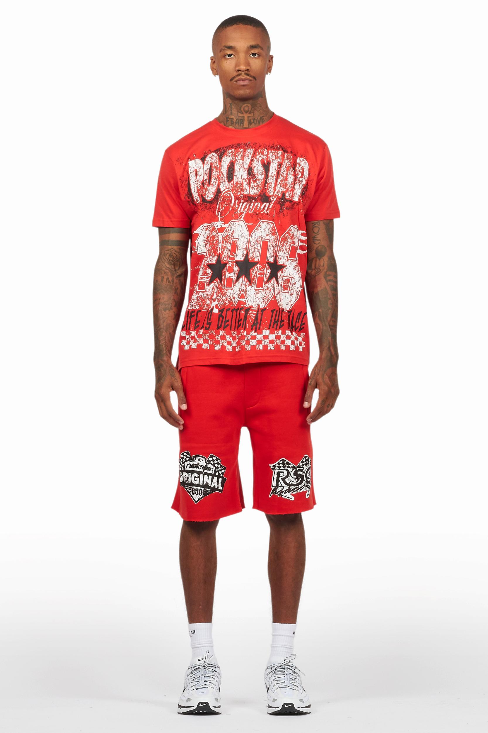 Javonuna Navy T-Shirt Short Set Female Product Image