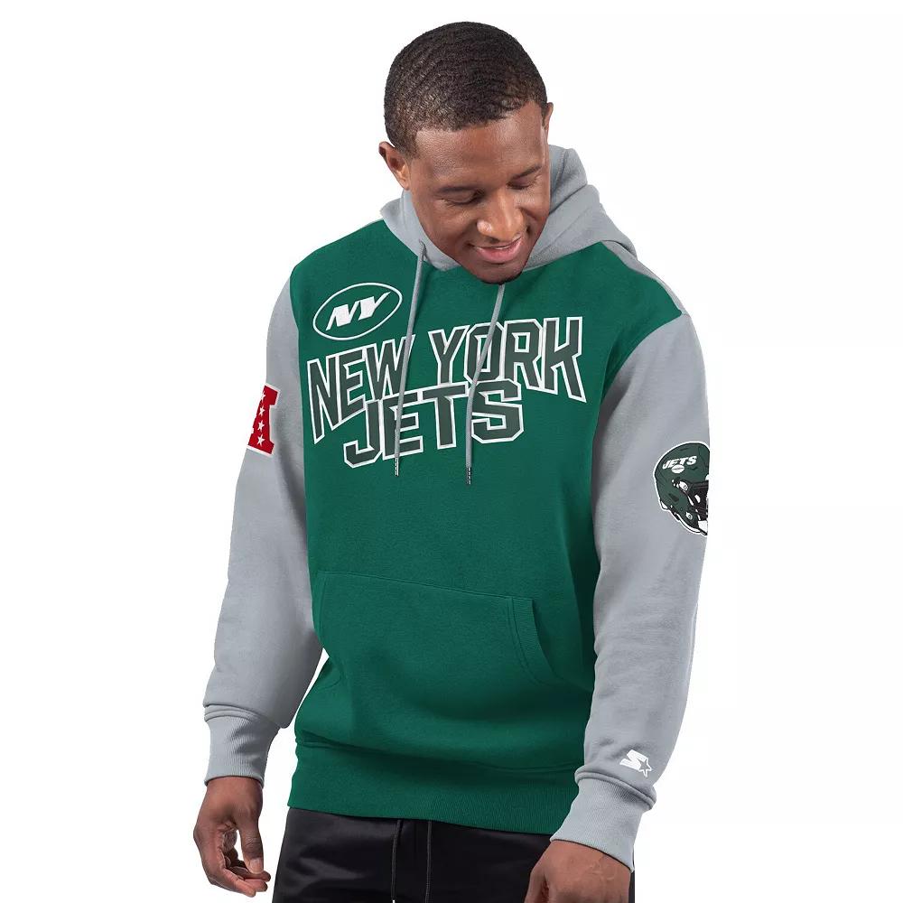 Men's Starter Green New York Jets Extreme Pullover Hoodie,  Product Image