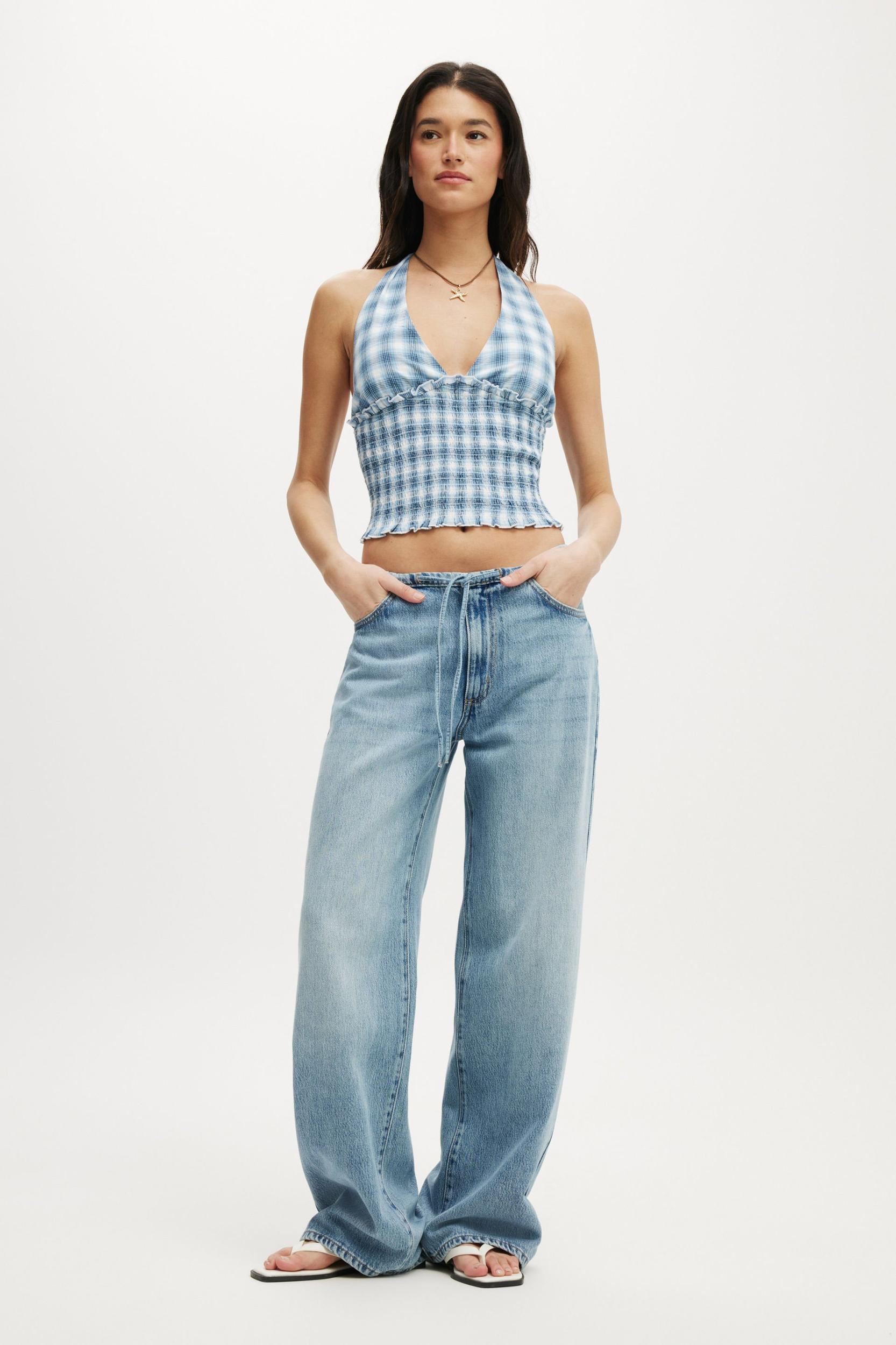 Alina Shirred Halter Top Product Image