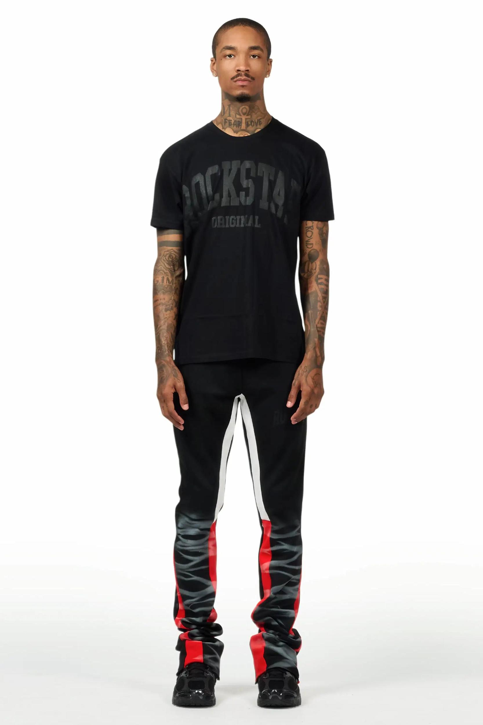 Nelly 2.0 Black/Black T-Shirt/Relaxed Track Set Male Product Image