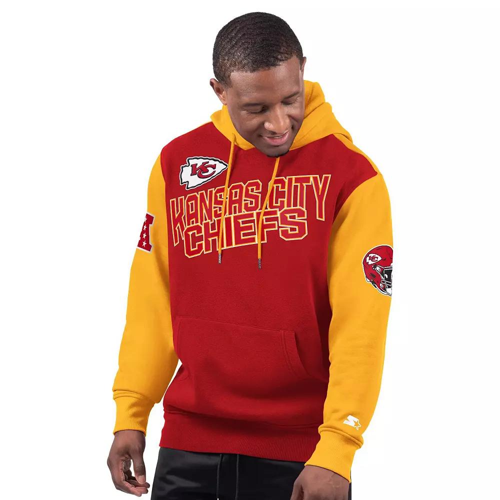 Men's Starter Red Kansas City Chiefs Extreme Pullover Hoodie, Size: Medium Product Image