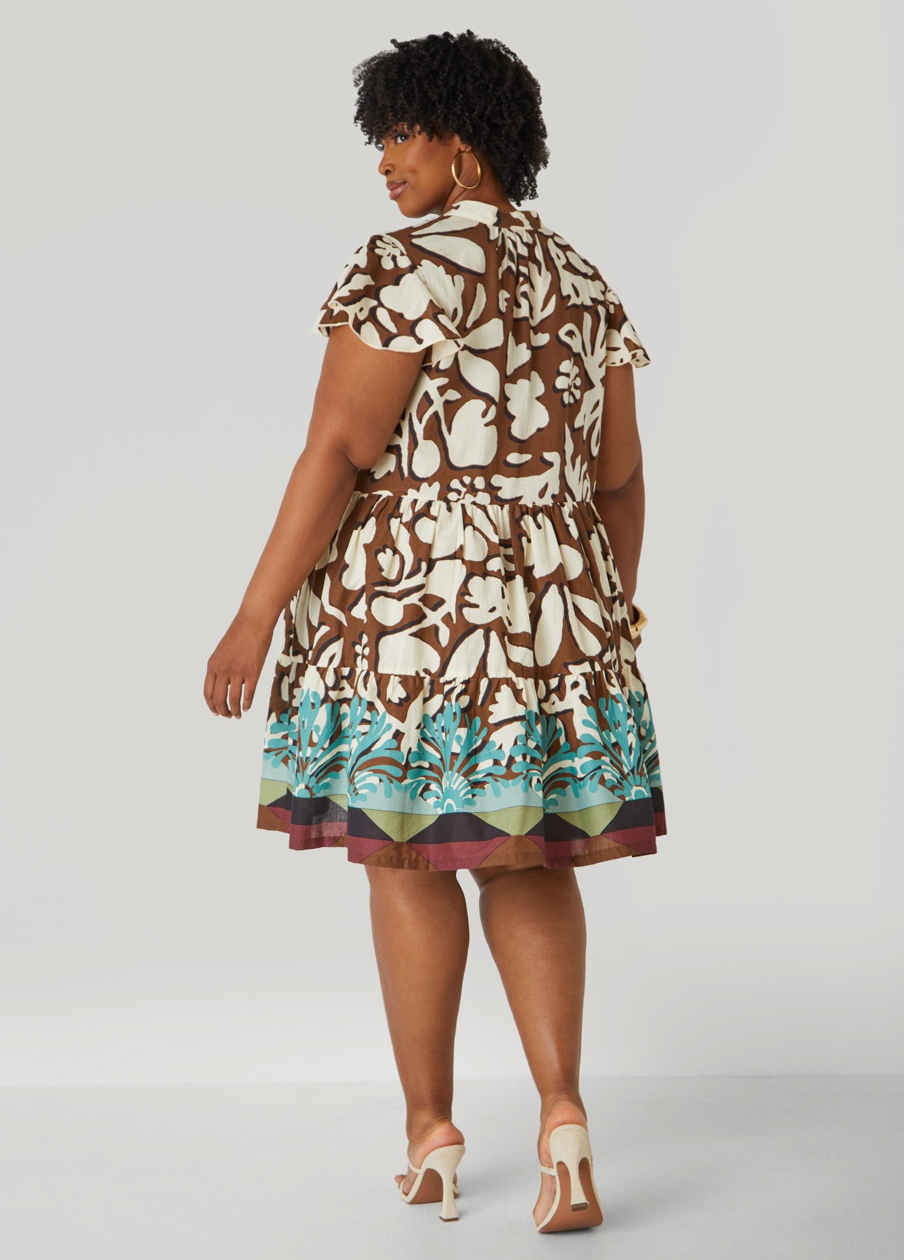 Floral Cotton Babydoll Dress Product Image