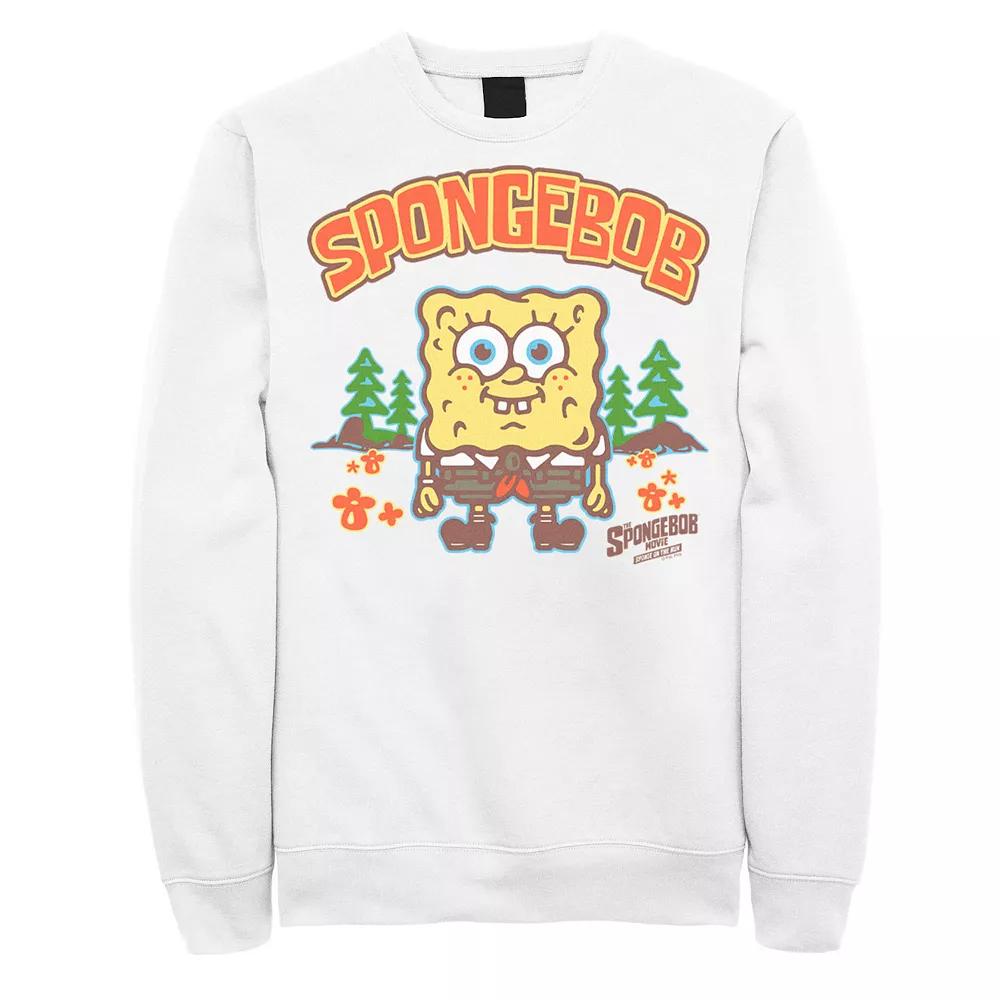 Men's Spongebob Movie Bubble Art Style Sweatshirt,  Product Image