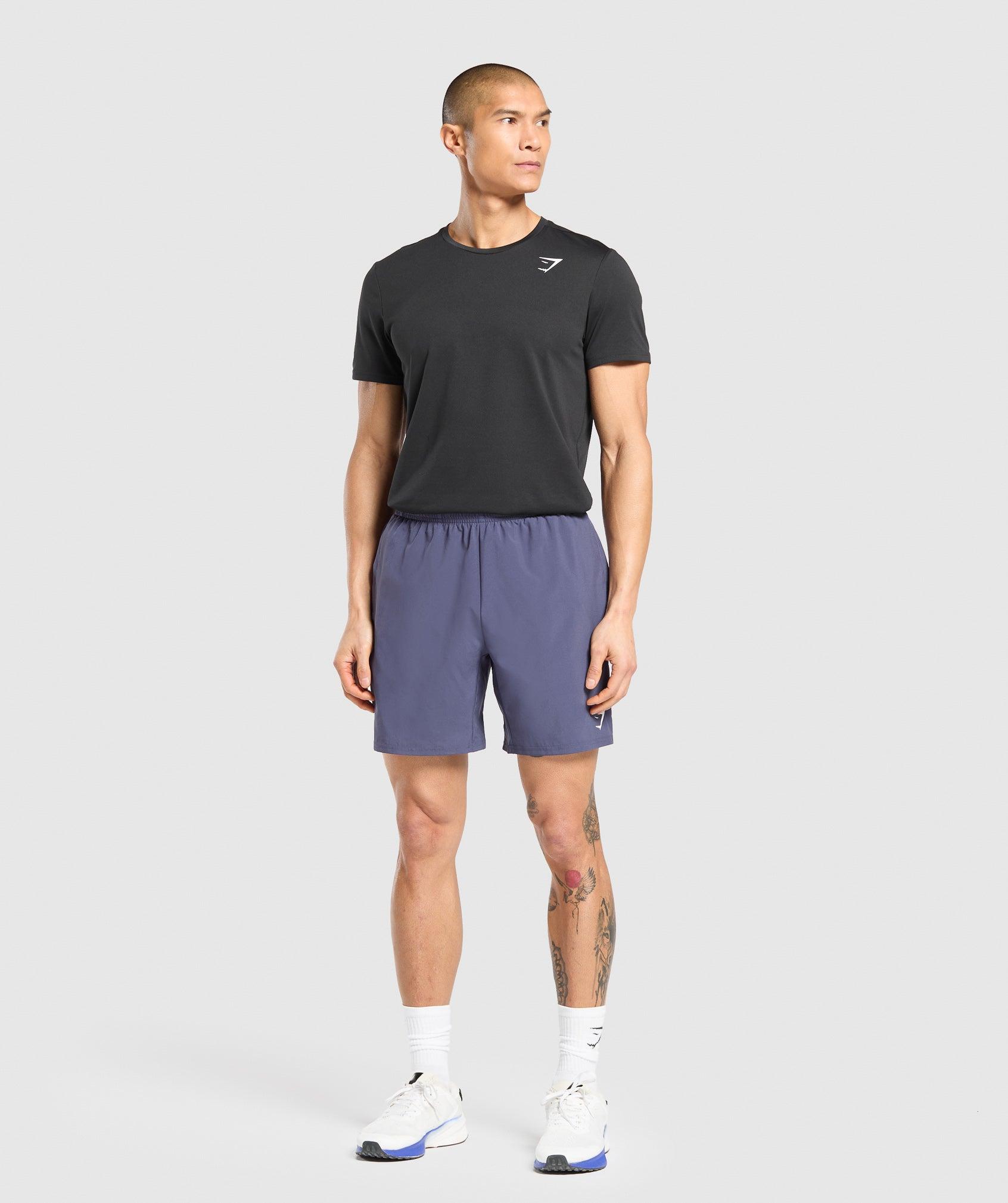 Gymshark Arrival 7" Shorts - Weighted Purple Male Product Image