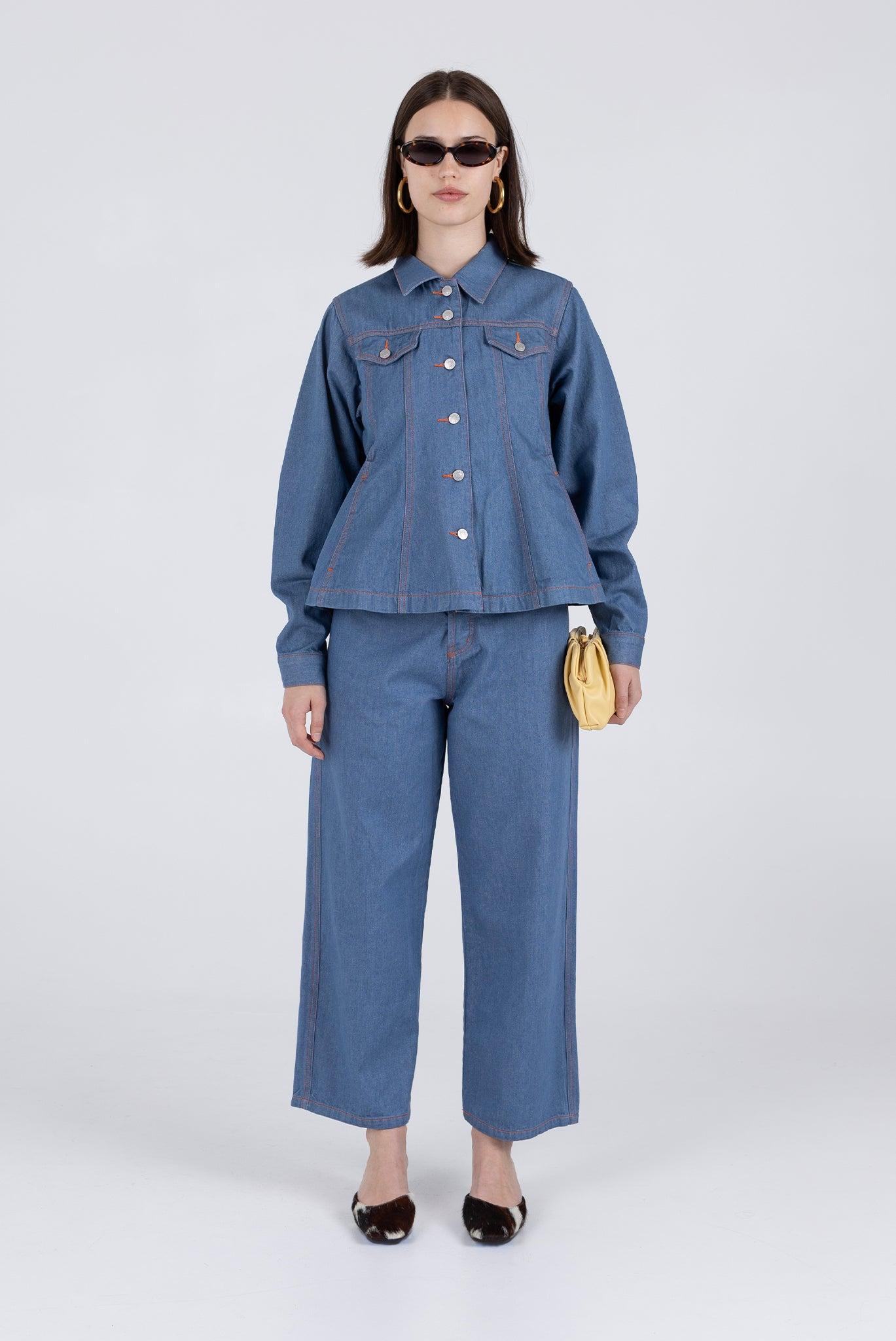 Aviator Jacket - 70’s Blue Product Image