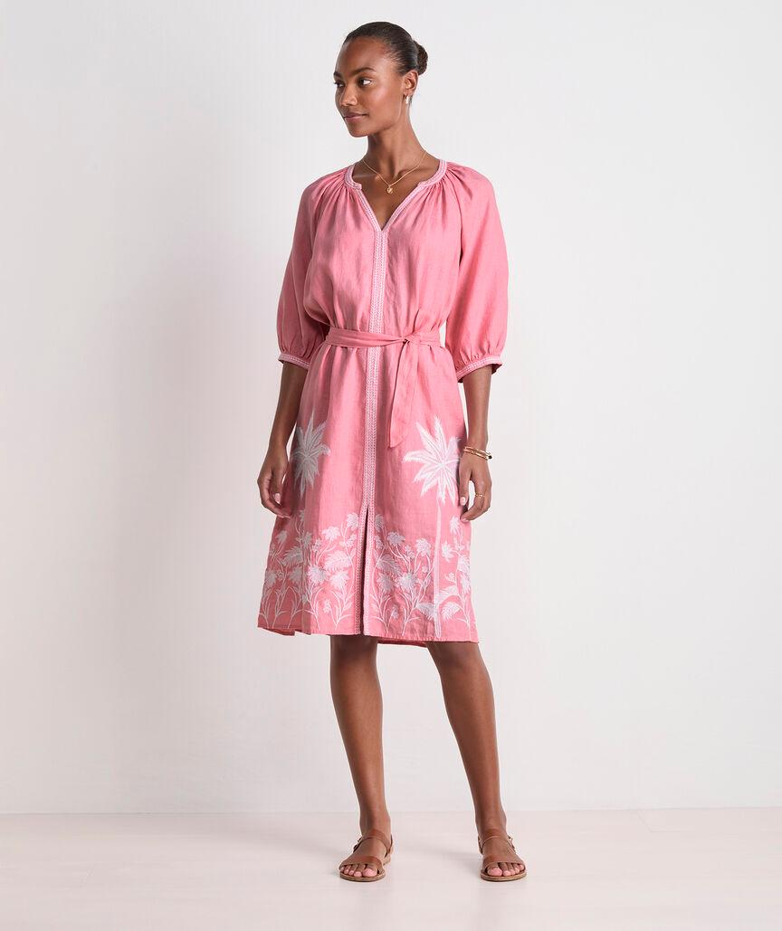 Linen Midi Cover-Up Dress Product Image