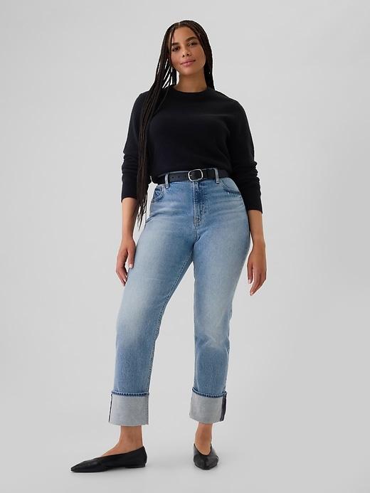 High Rise Studded '90s Straight Jeans Product Image
