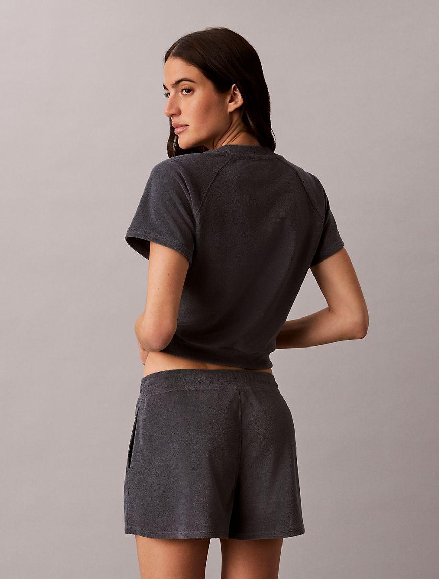 Towel Terry 1989 Logo Cropped Sweatshirt Product Image