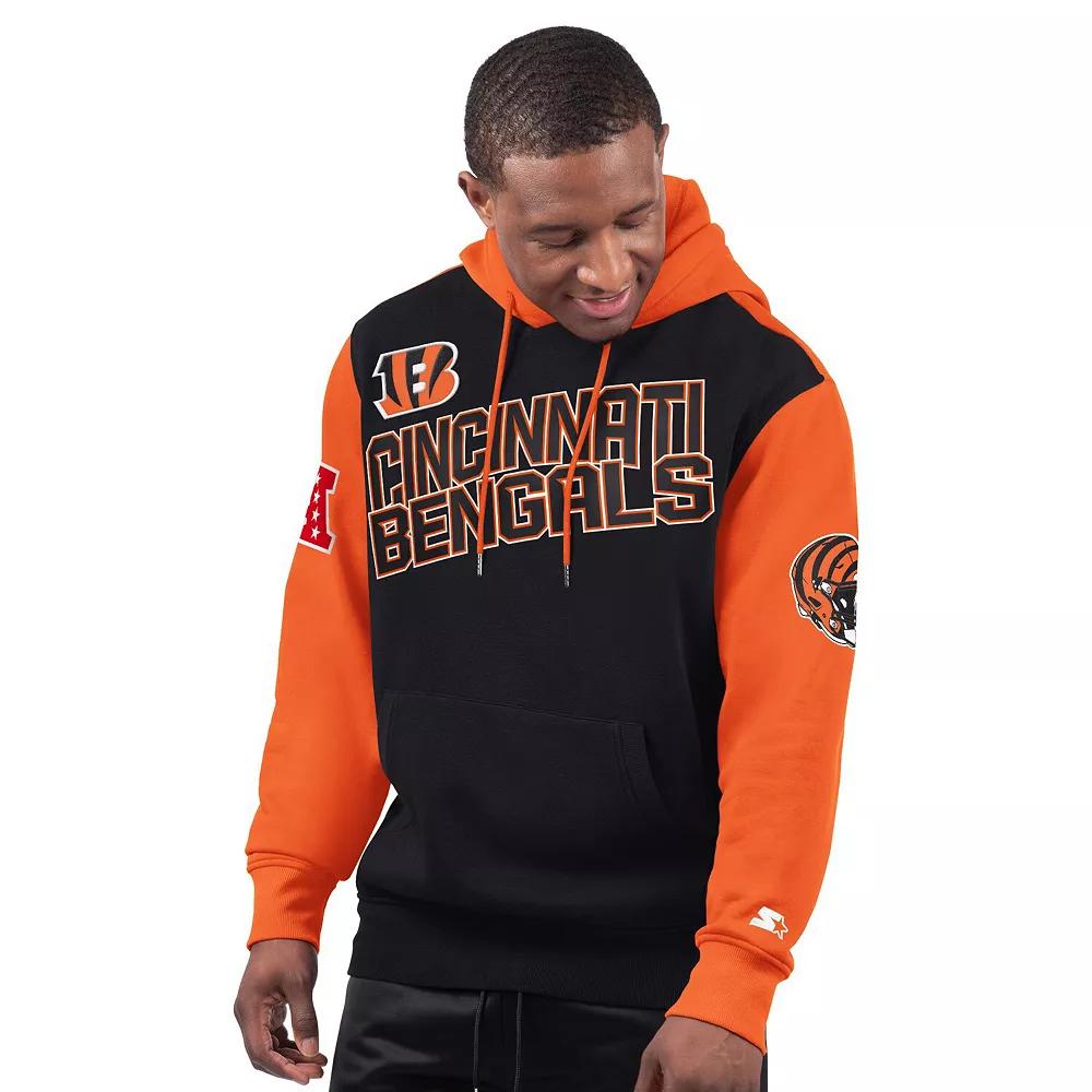 Men's Starter Black Cincinnati Bengals Extreme Pullover Hoodie, Size: 4XL Product Image