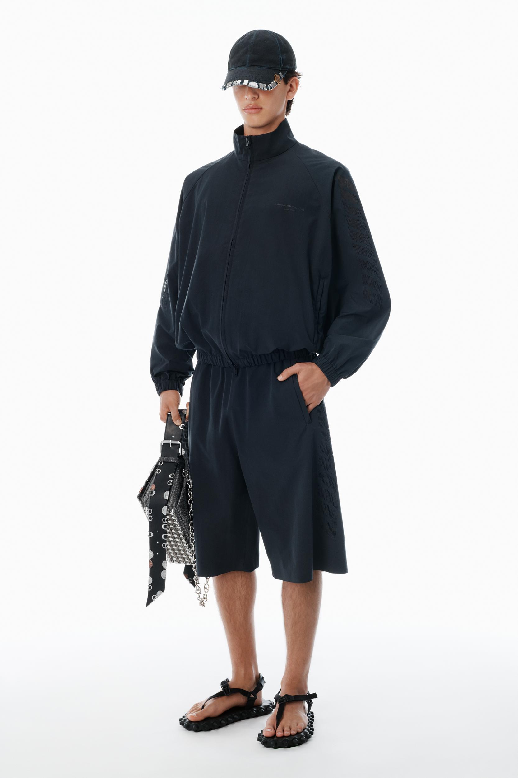 Black Perforated Logo Basketball Shorts Product Image