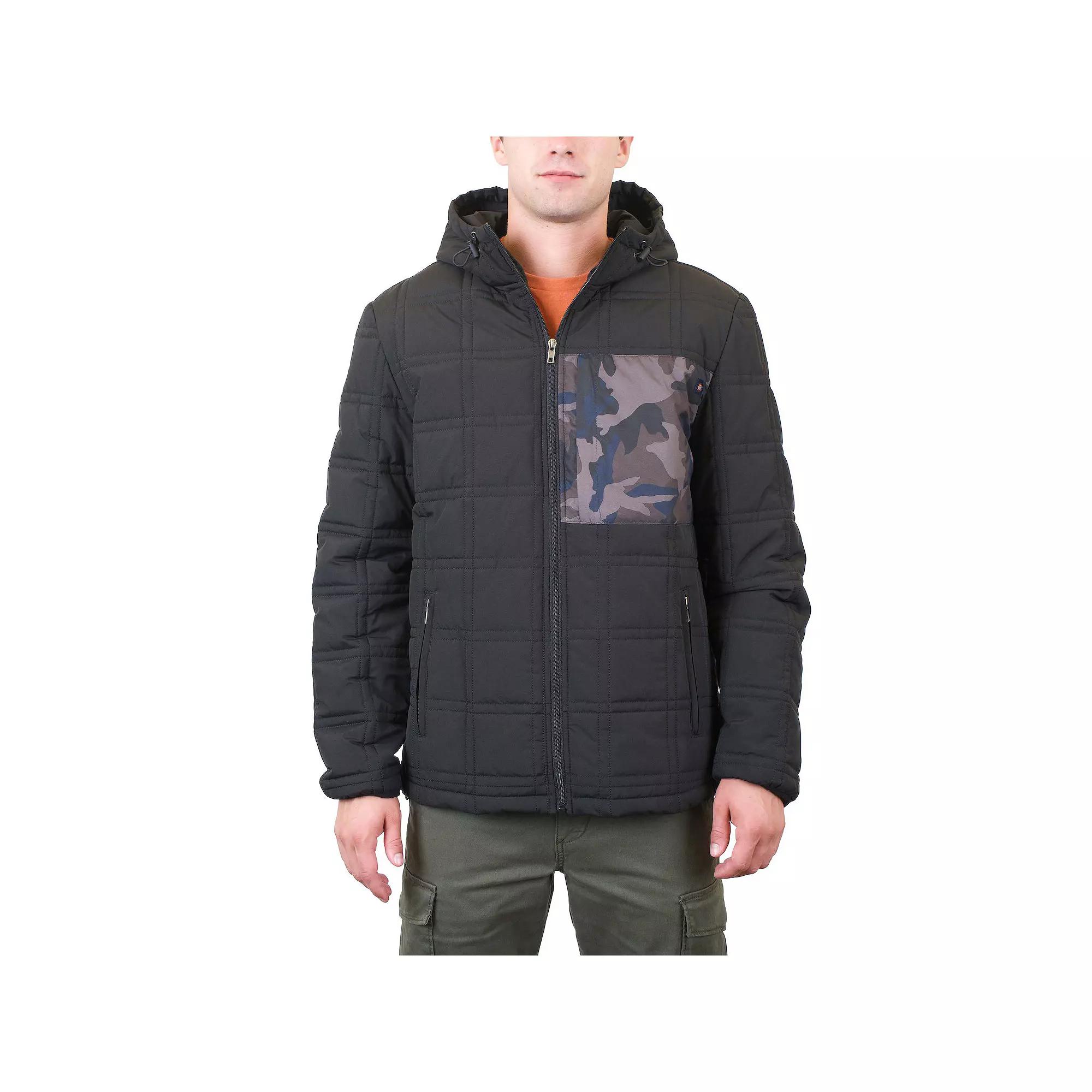 Men's Mountain and Isles Full Zip Quilted Puffer Jacket, Size: Large, Black Product Image