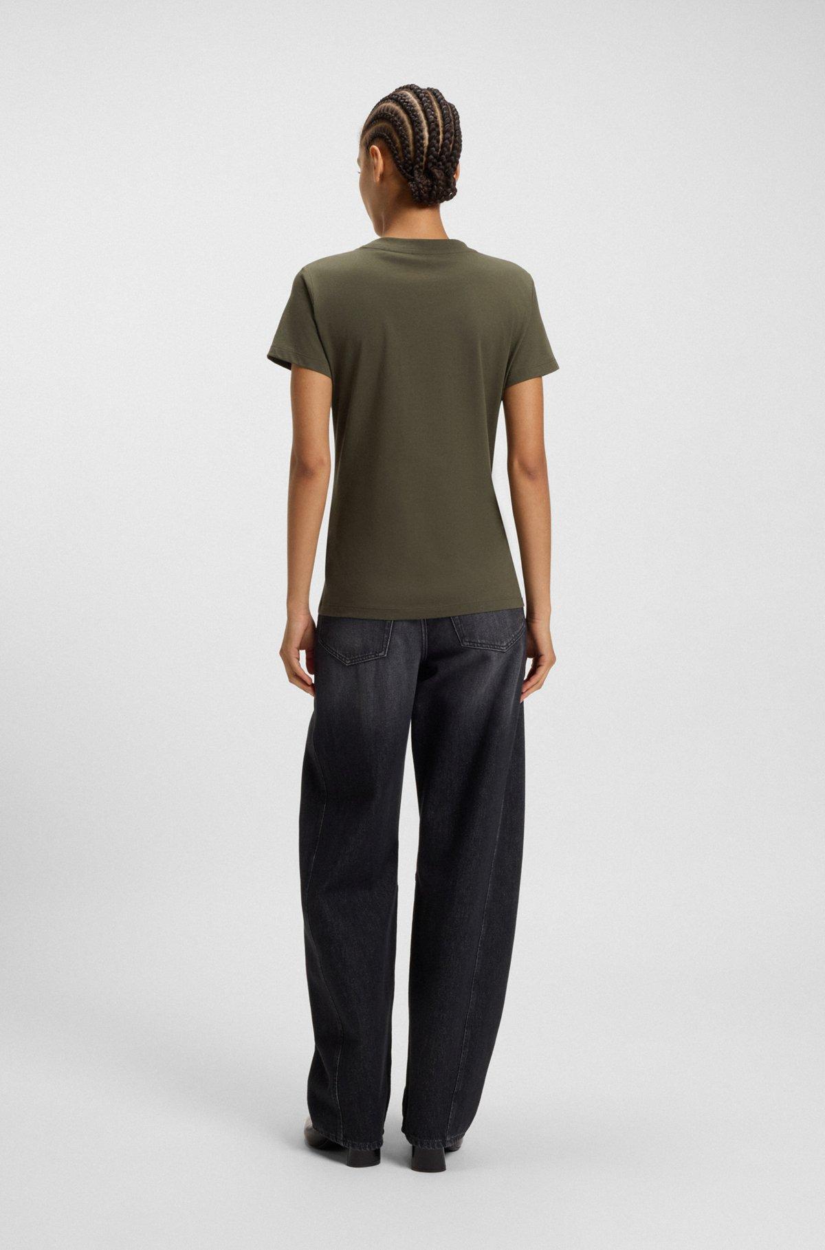 Cotton-jersey T-shirt with logo detail Product Image