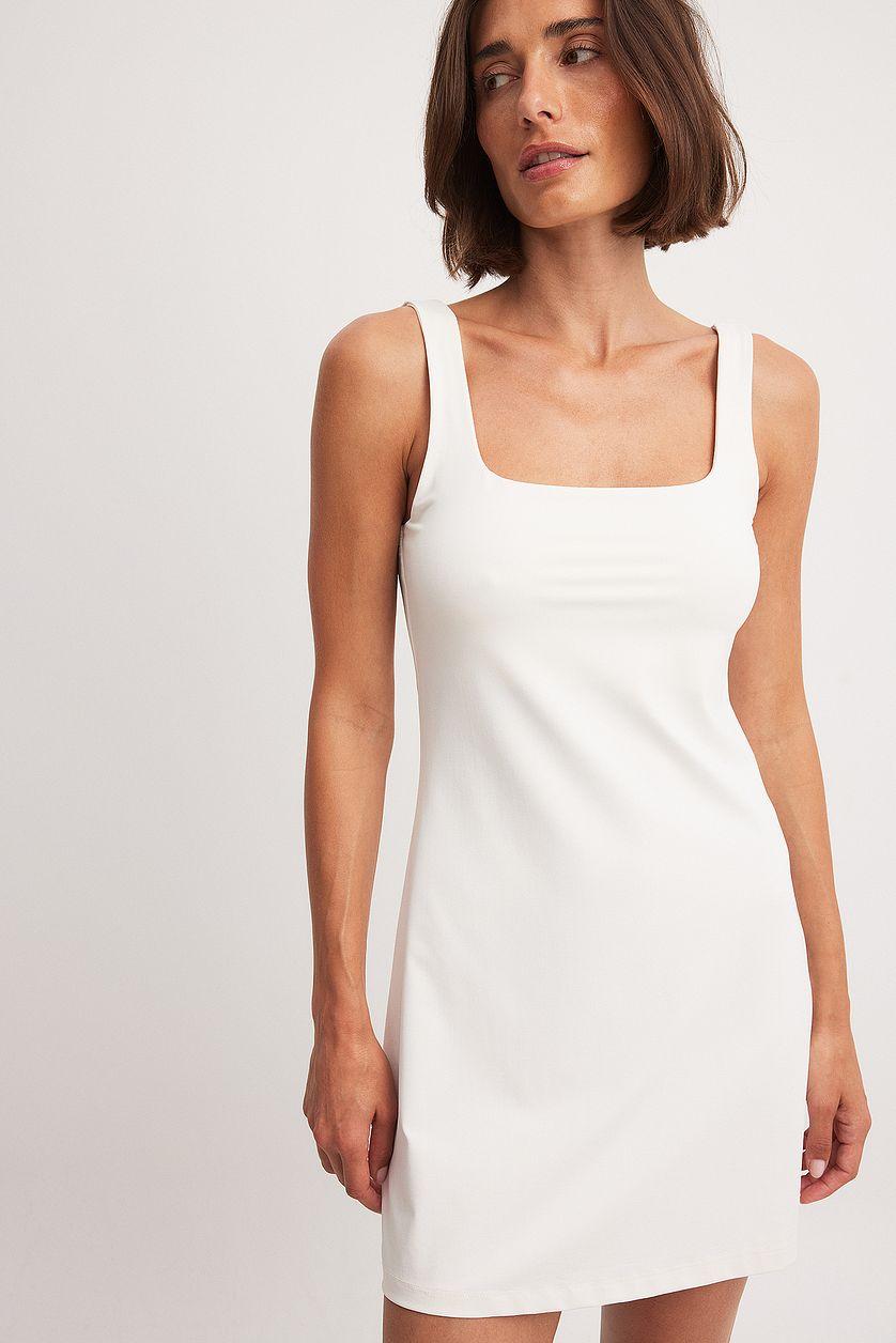 Body Hugging Square Neck Mini Dress Product Image
