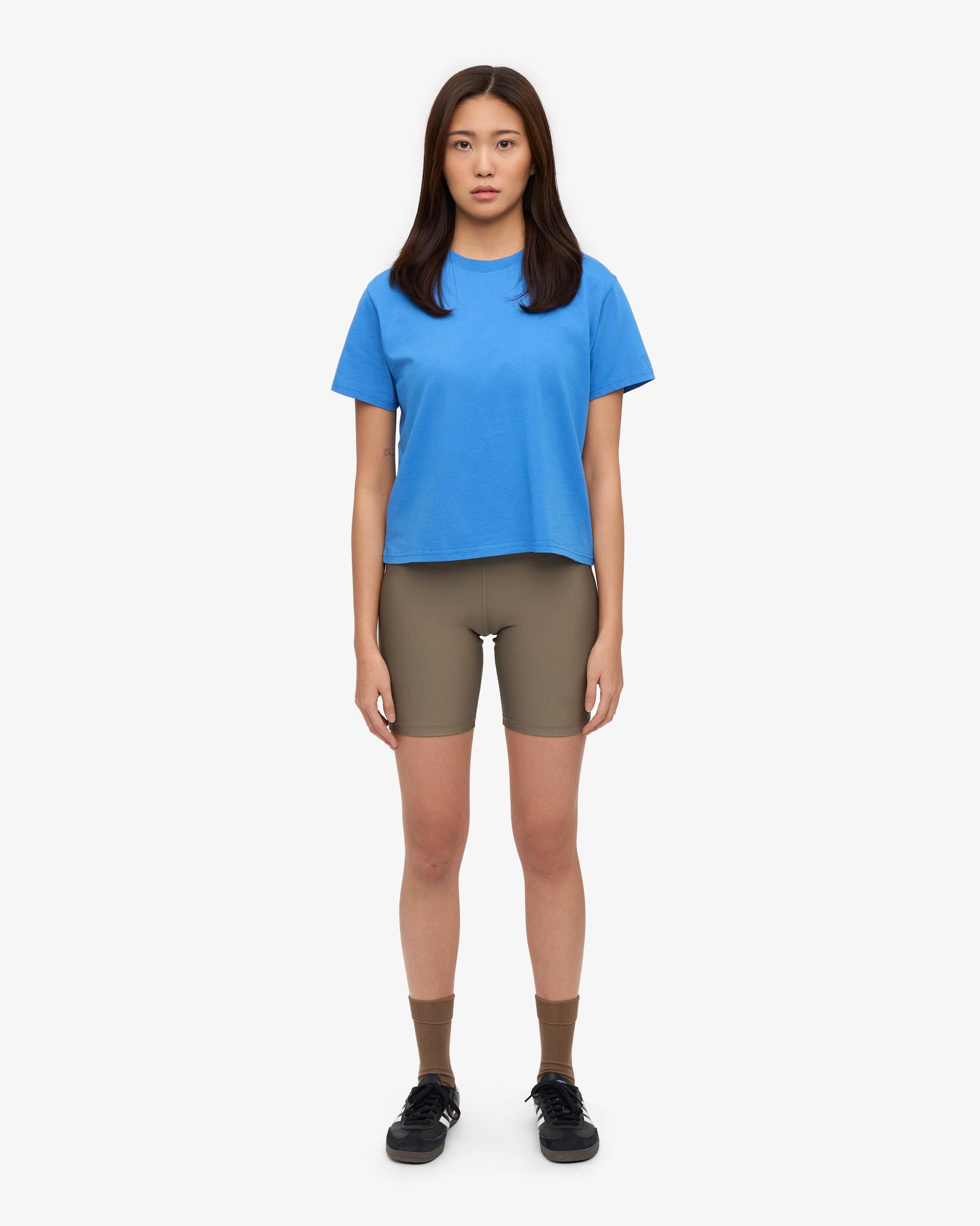 Organic Boxy Crop Tee - Lava Grey Product Image