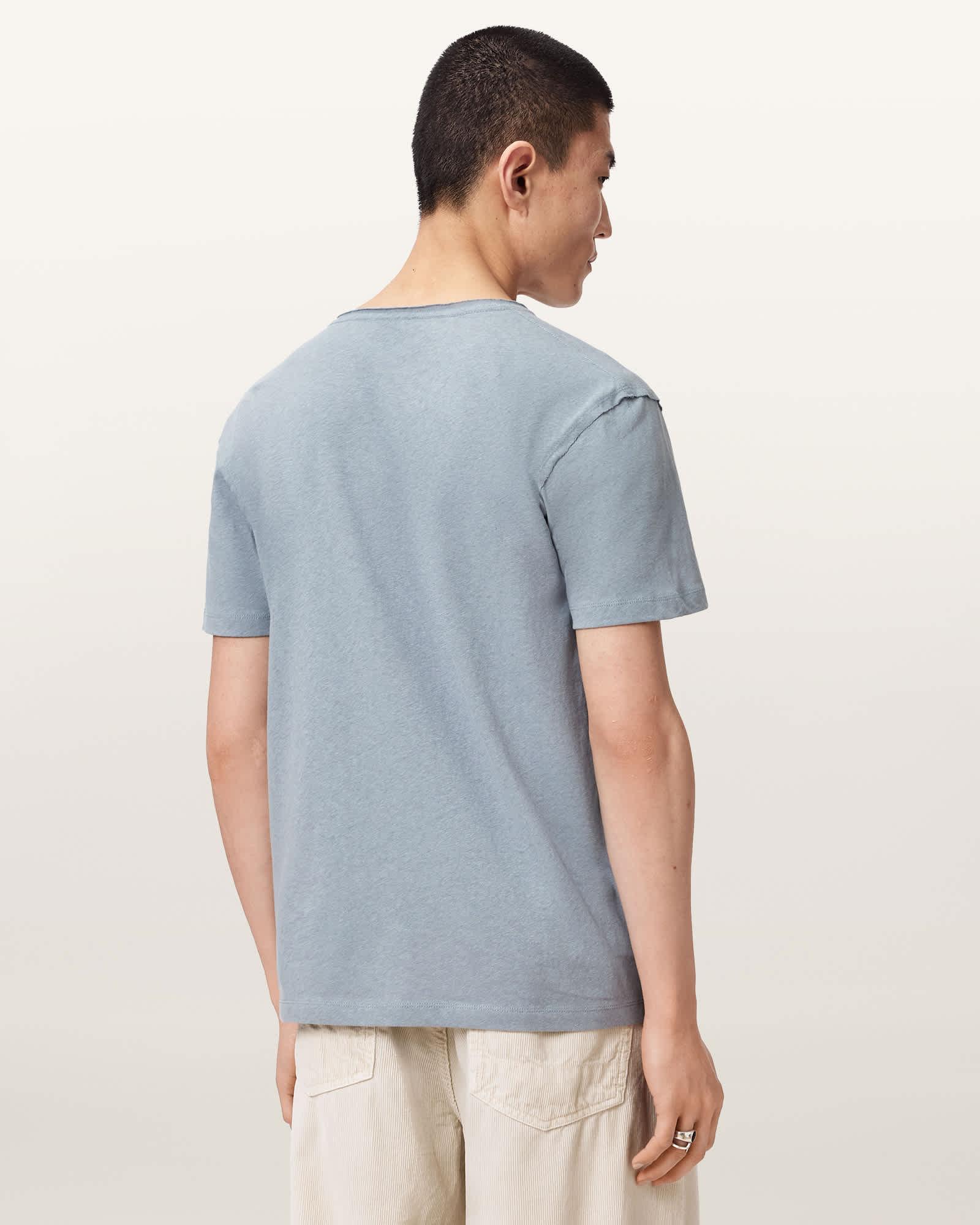 Flax Short Sleeve Ramskull T-Shirt MAYA BLUE | ALLSAINTS US Product Image