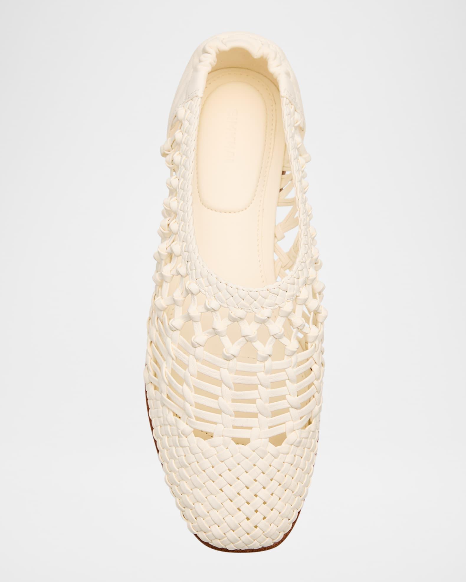 Eden Woven Leather Ballerina Flats Product Image