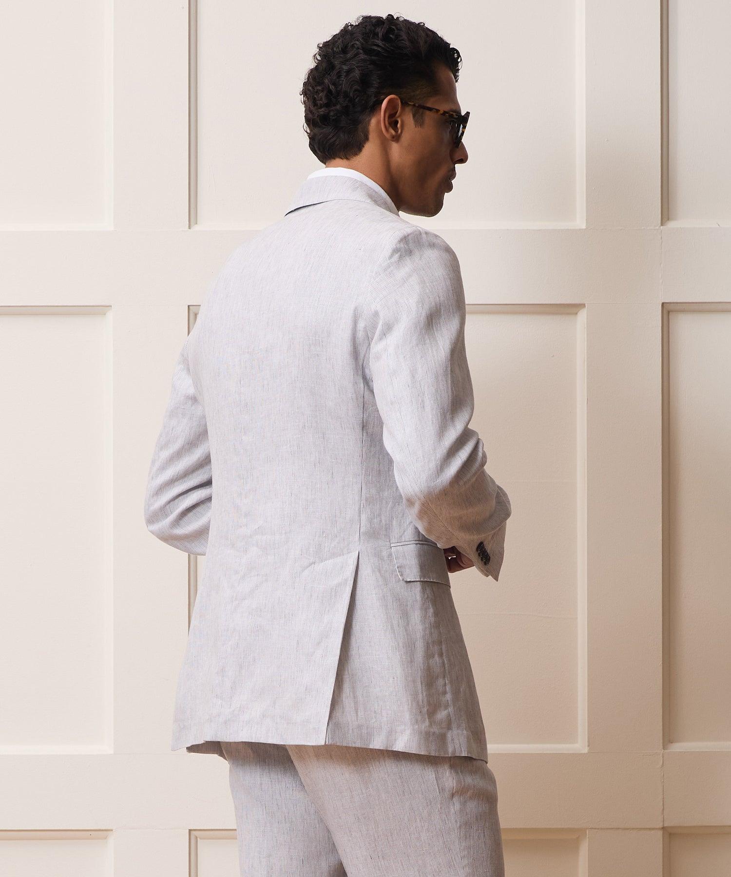 Italian Striped Linen Sutton Suit Product Image