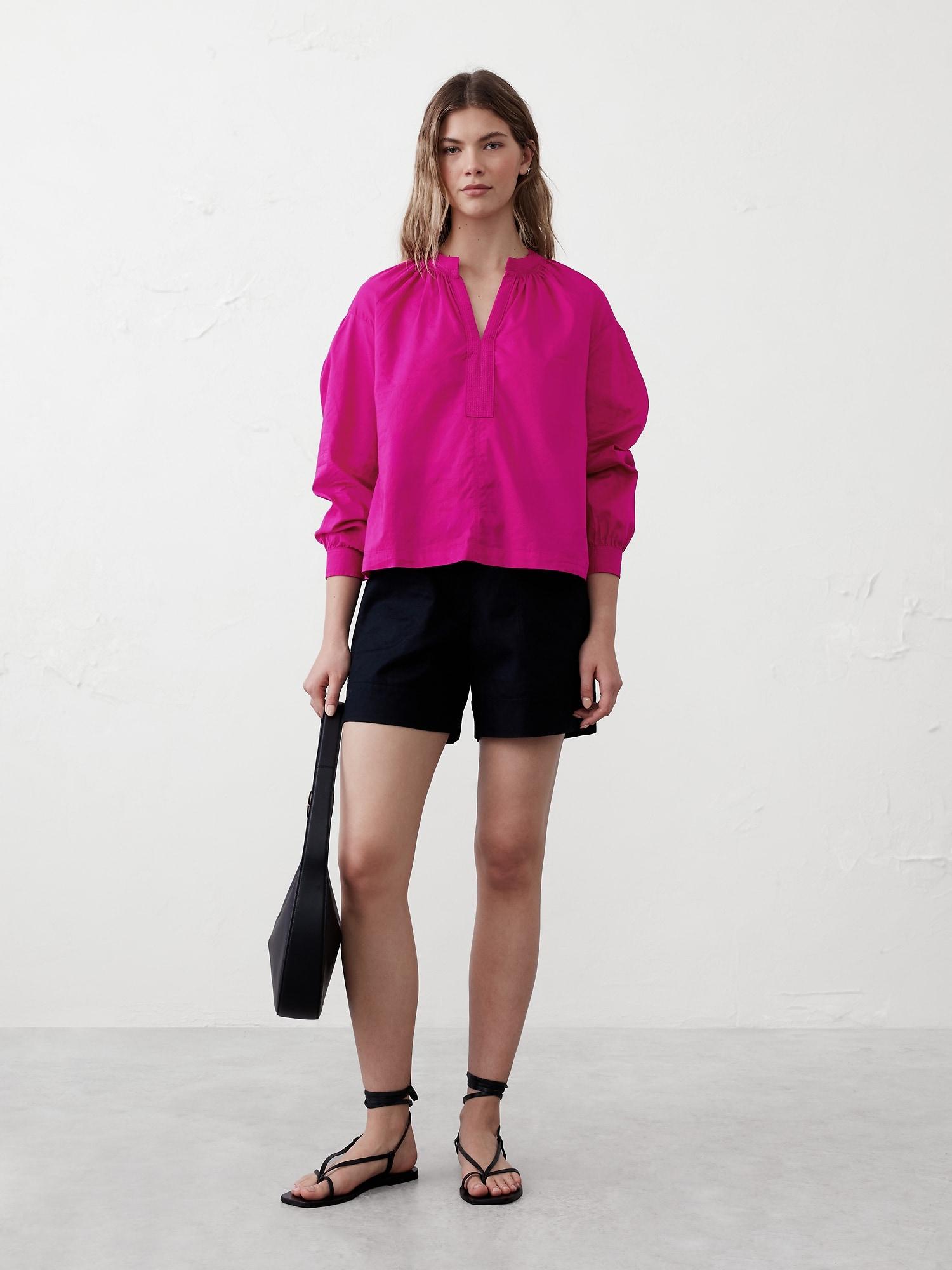 Sheer Trapunto Stitch Voile Top Product Image