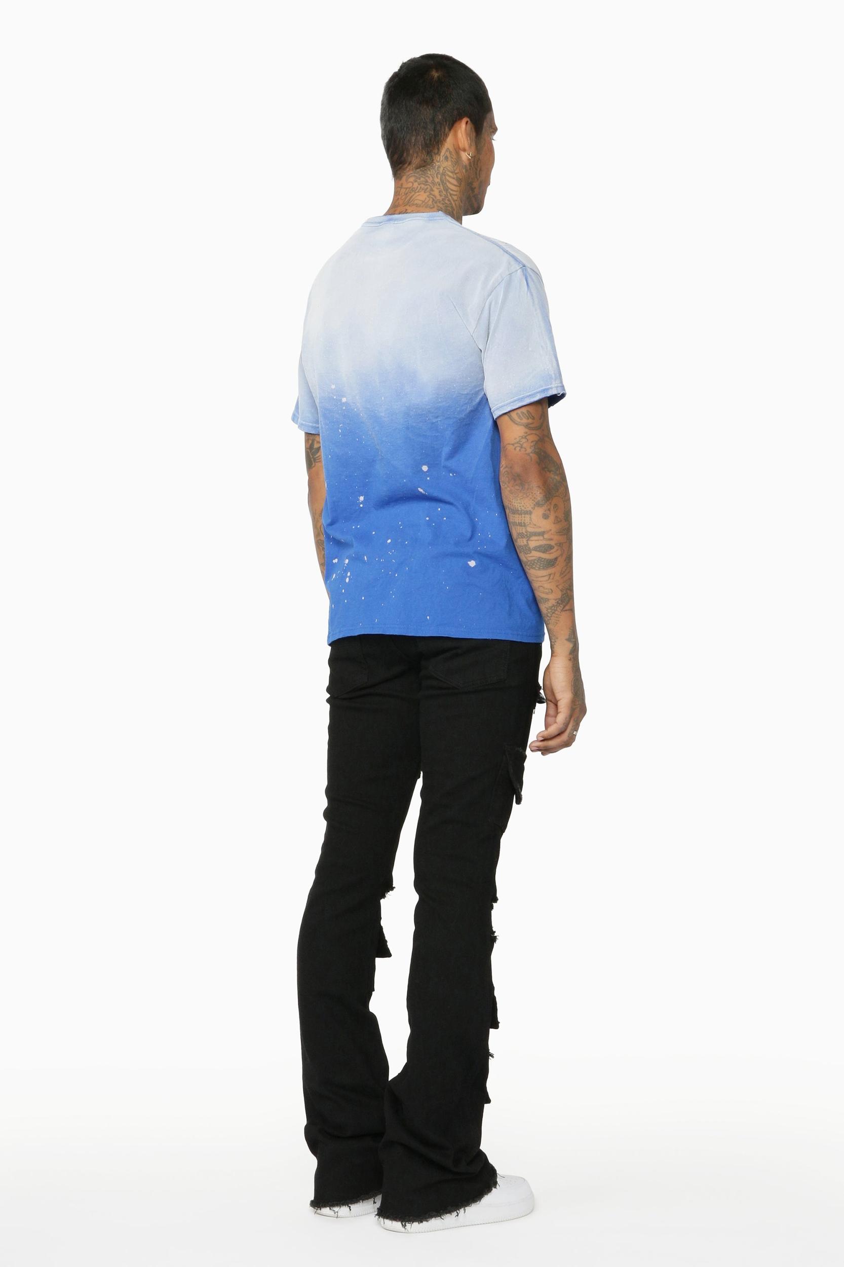 Glenn Black Stacked Flare Jean Male Product Image