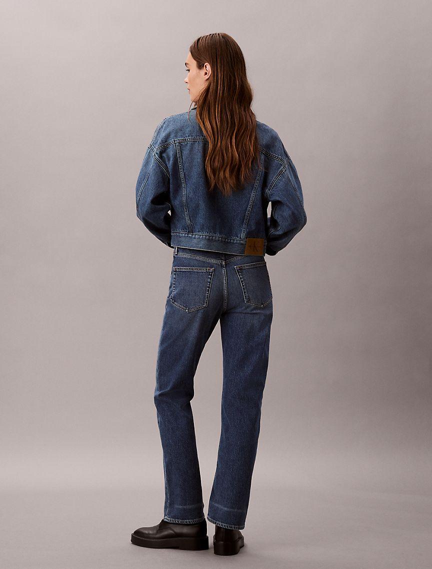High Rise Straight Jeans Product Image