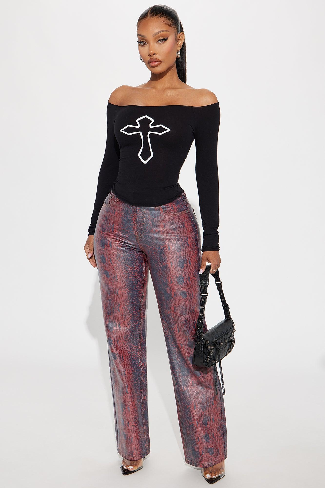 Holy Grail Off Shoulder Top - Black Product Image