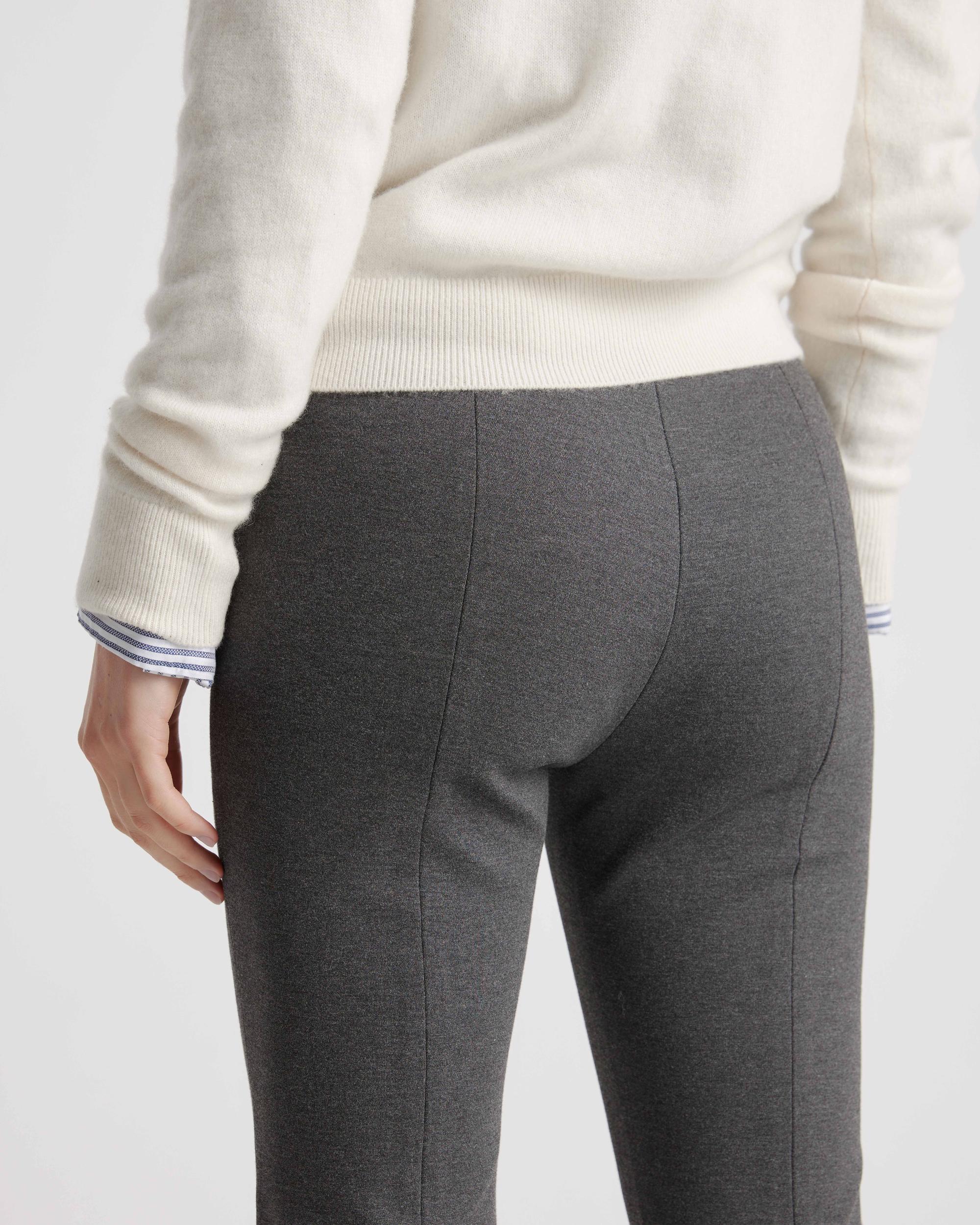 Quince | Women's Ultra-Stretch Ponte Pintuck Ankle Pants Rayon Product Image