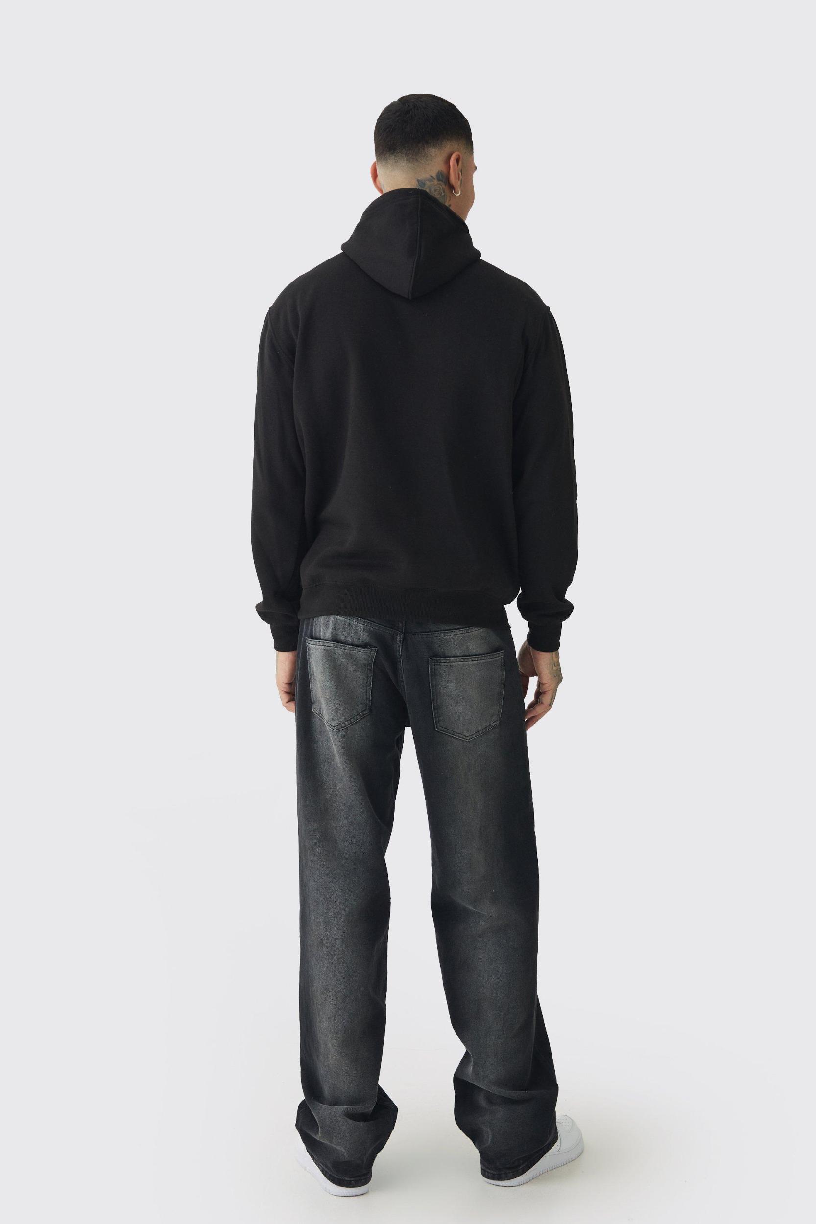 Tall Sports Club Varsity Oversized Hoodie | boohooMAN USA Product Image