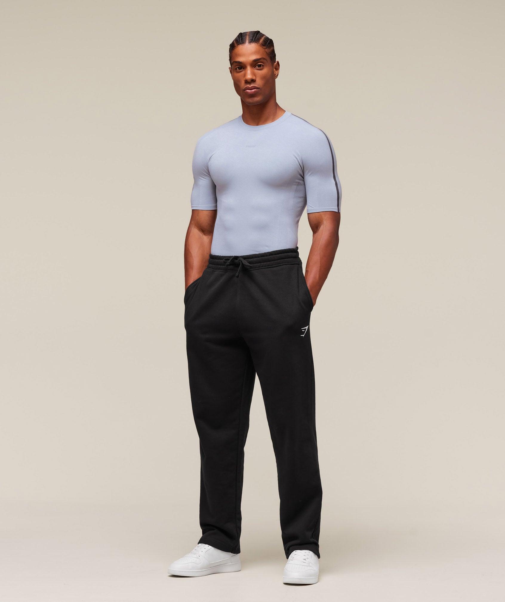 Gymshark everywear Warp Knit T-Shirt - Pale Blue Male Product Image